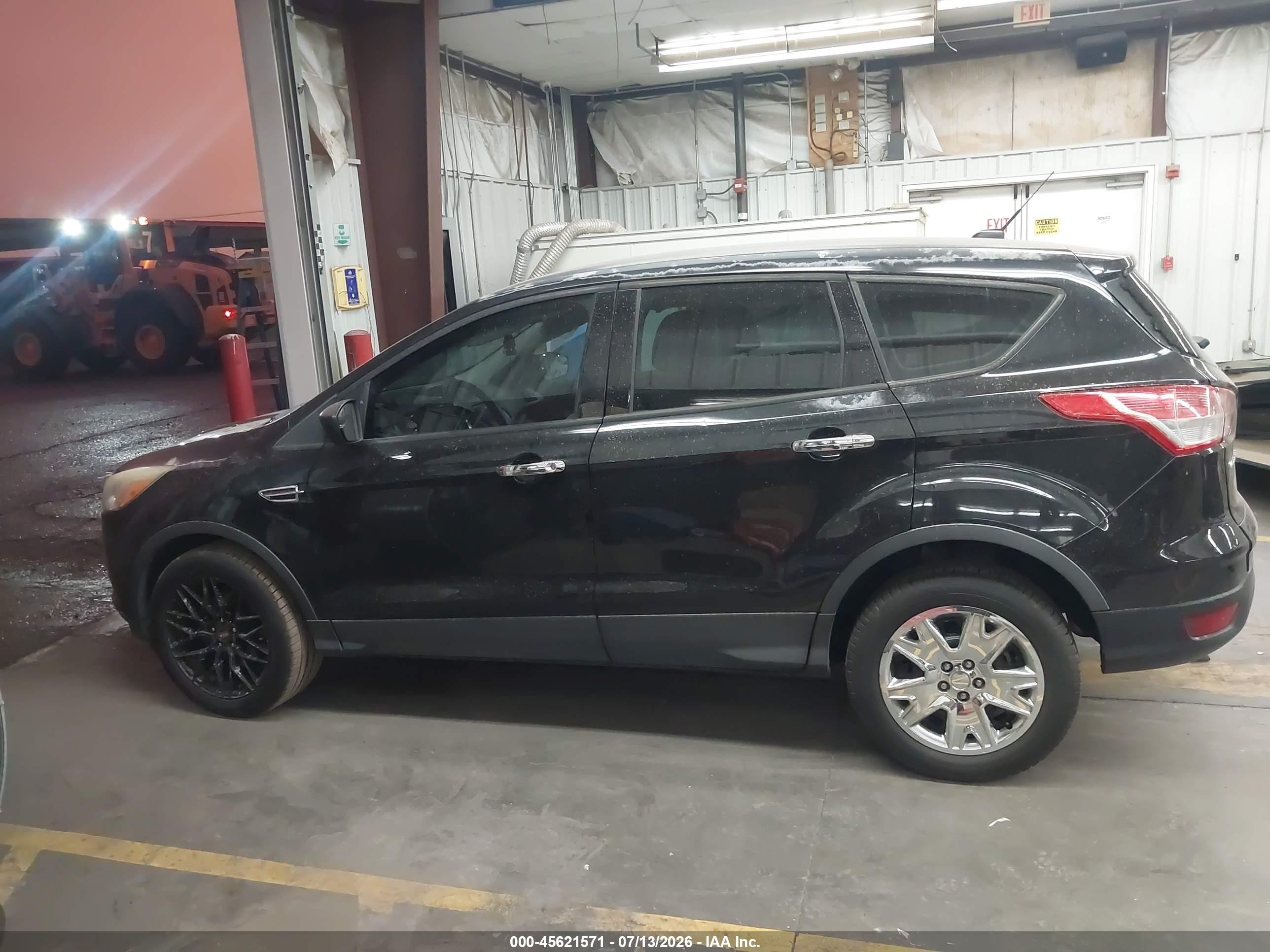 2014 Ford Escape S Black vin: 1FMCU0F77EUB72785