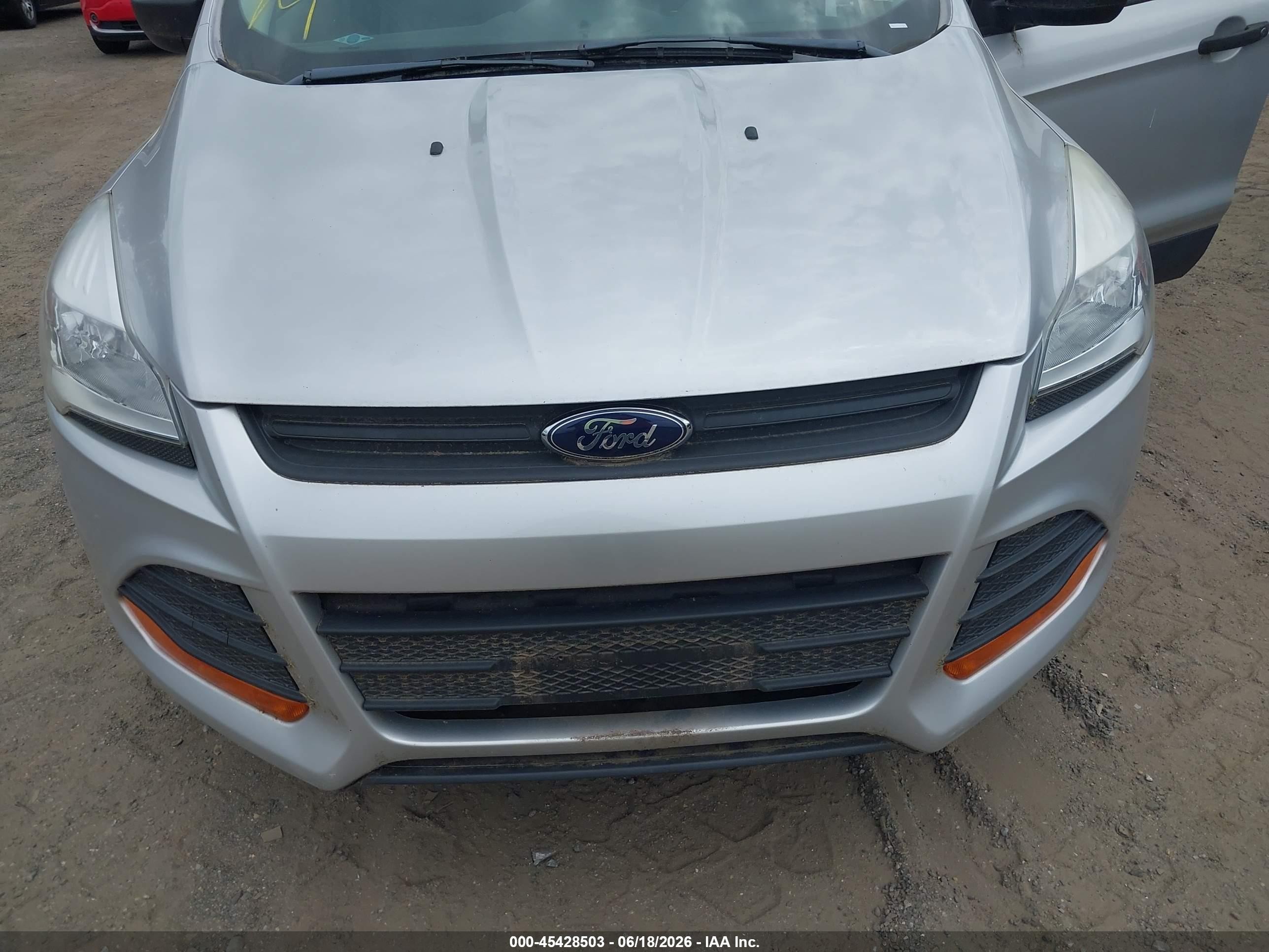 2014 Ford Escape S Silver vin: 1FMCU0F77EUC37585