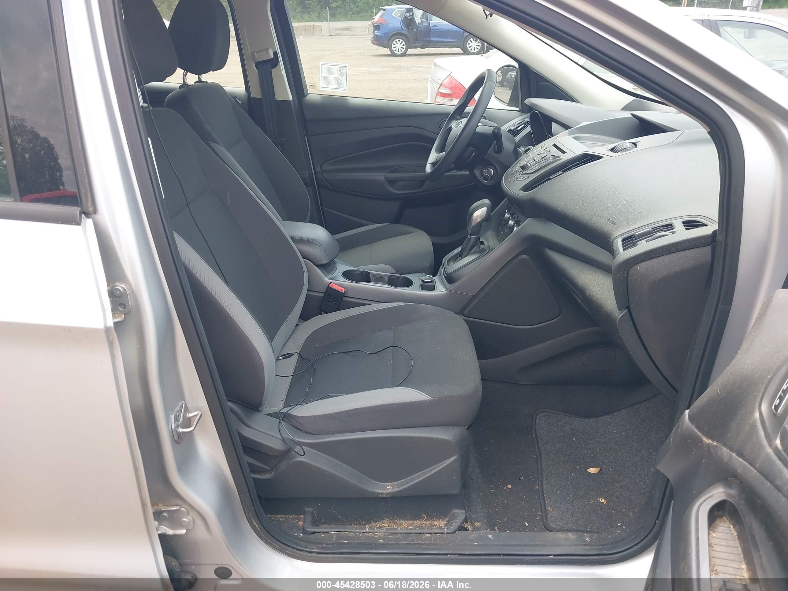 2014 Ford Escape S Silver vin: 1FMCU0F77EUC37585