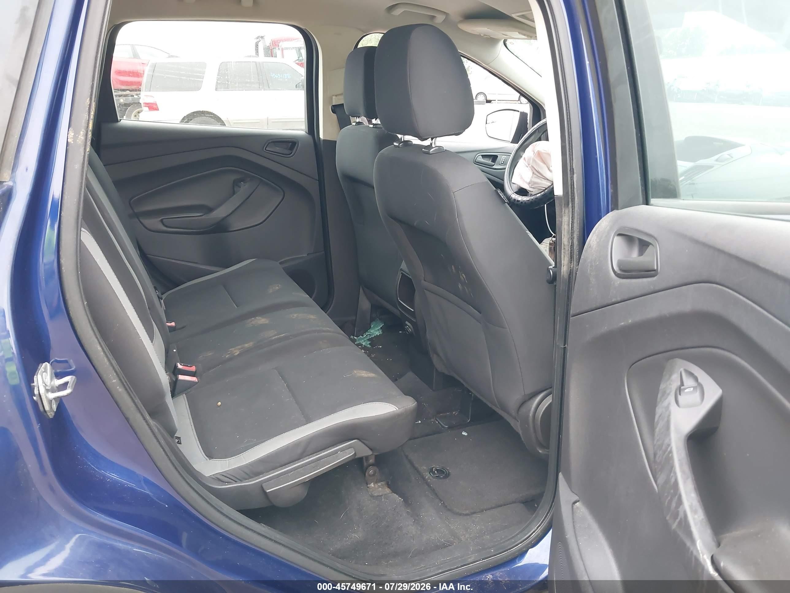 2014 Ford Escape S Blue vin: 1FMCU0F77EUD49772
