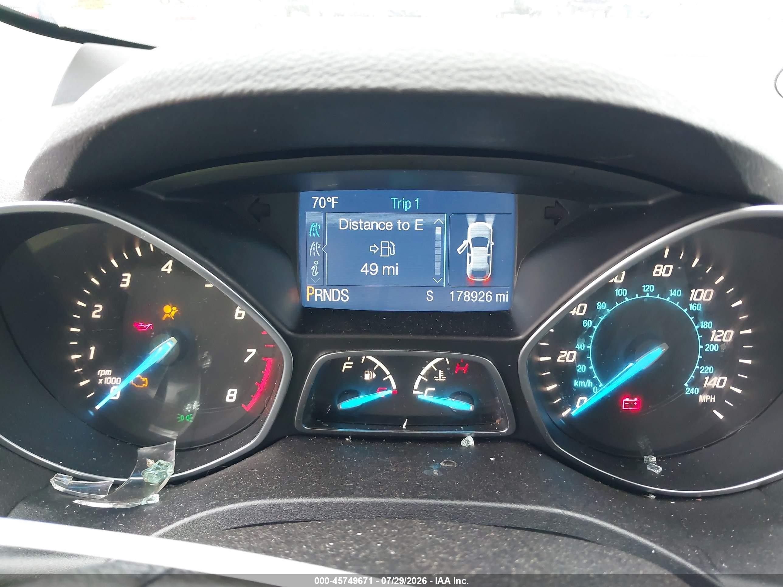 2014 Ford Escape S Blue vin: 1FMCU0F77EUD49772