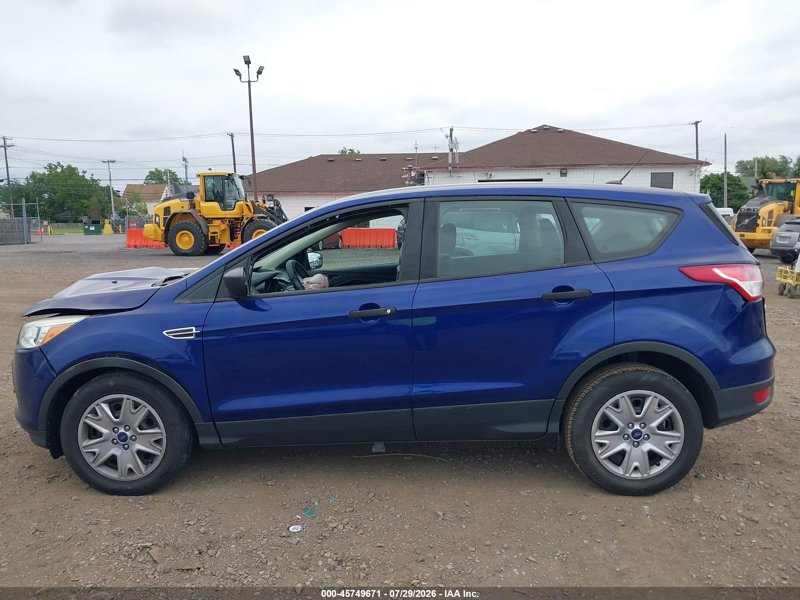 2014 Ford Escape S Blue vin: 1FMCU0F77EUD49772