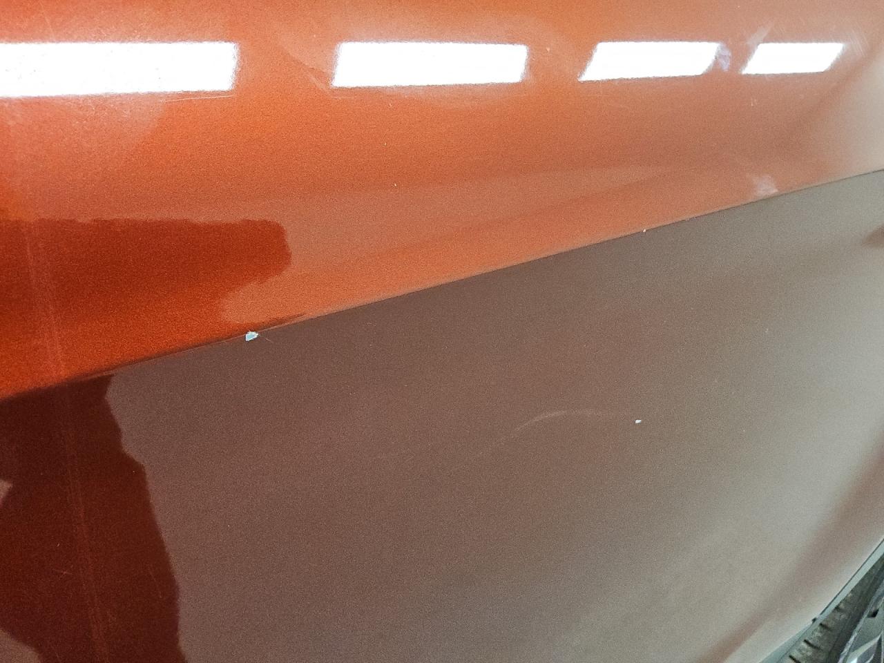 2014 Ford Escape S Orange vin: 1FMCU0F77EUD58021 Damage: Left Rear Door, Dent(S) W/ Paint Dmg, 1/2 To 1 Inch