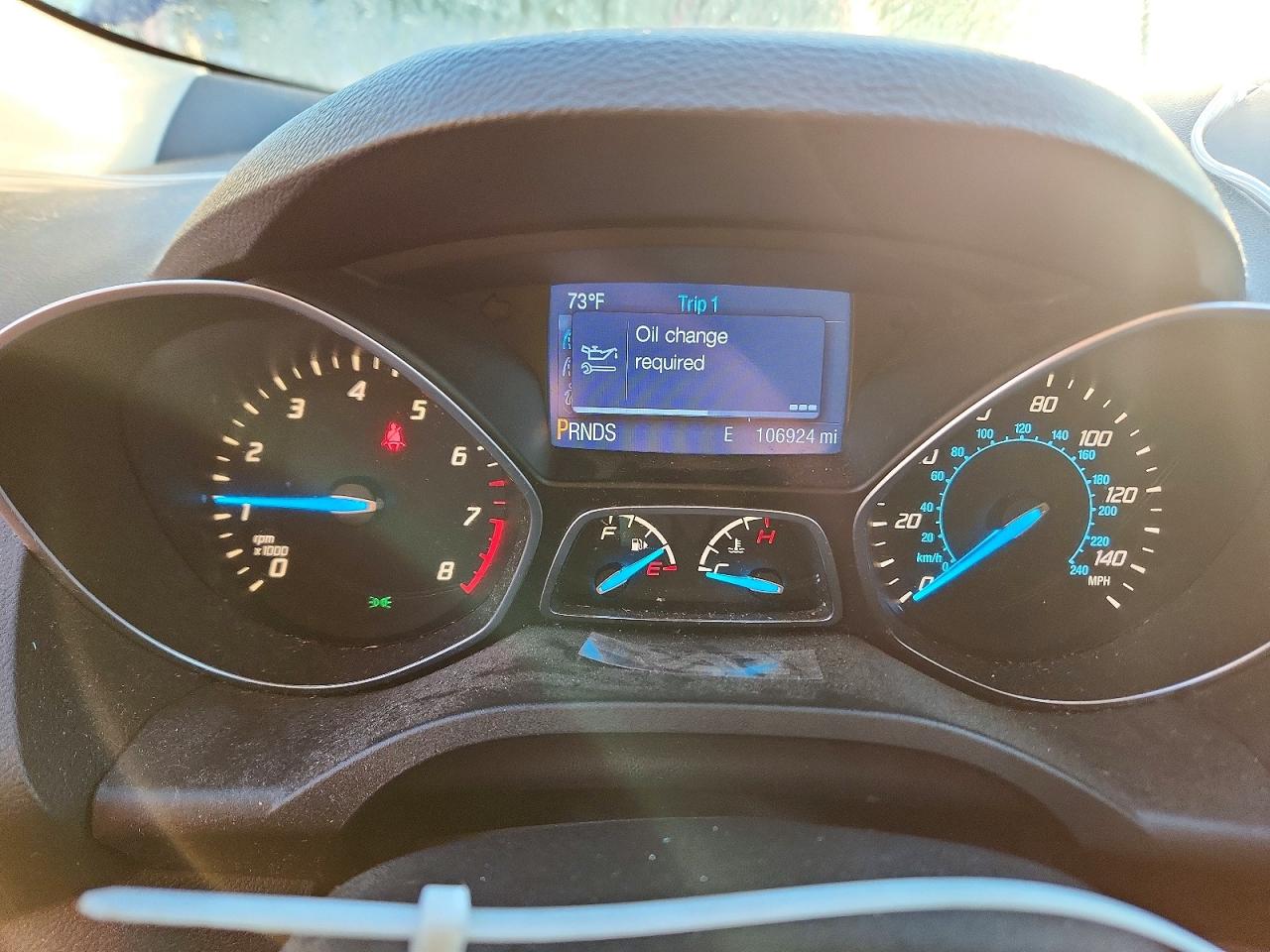 2014 Ford Escape S Blue vin: 1FMCU0F77EUE37091