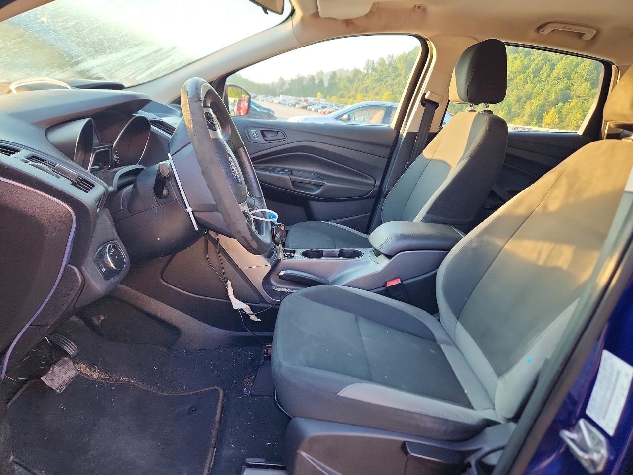 2014 Ford Escape S Blue vin: 1FMCU0F77EUE37091
