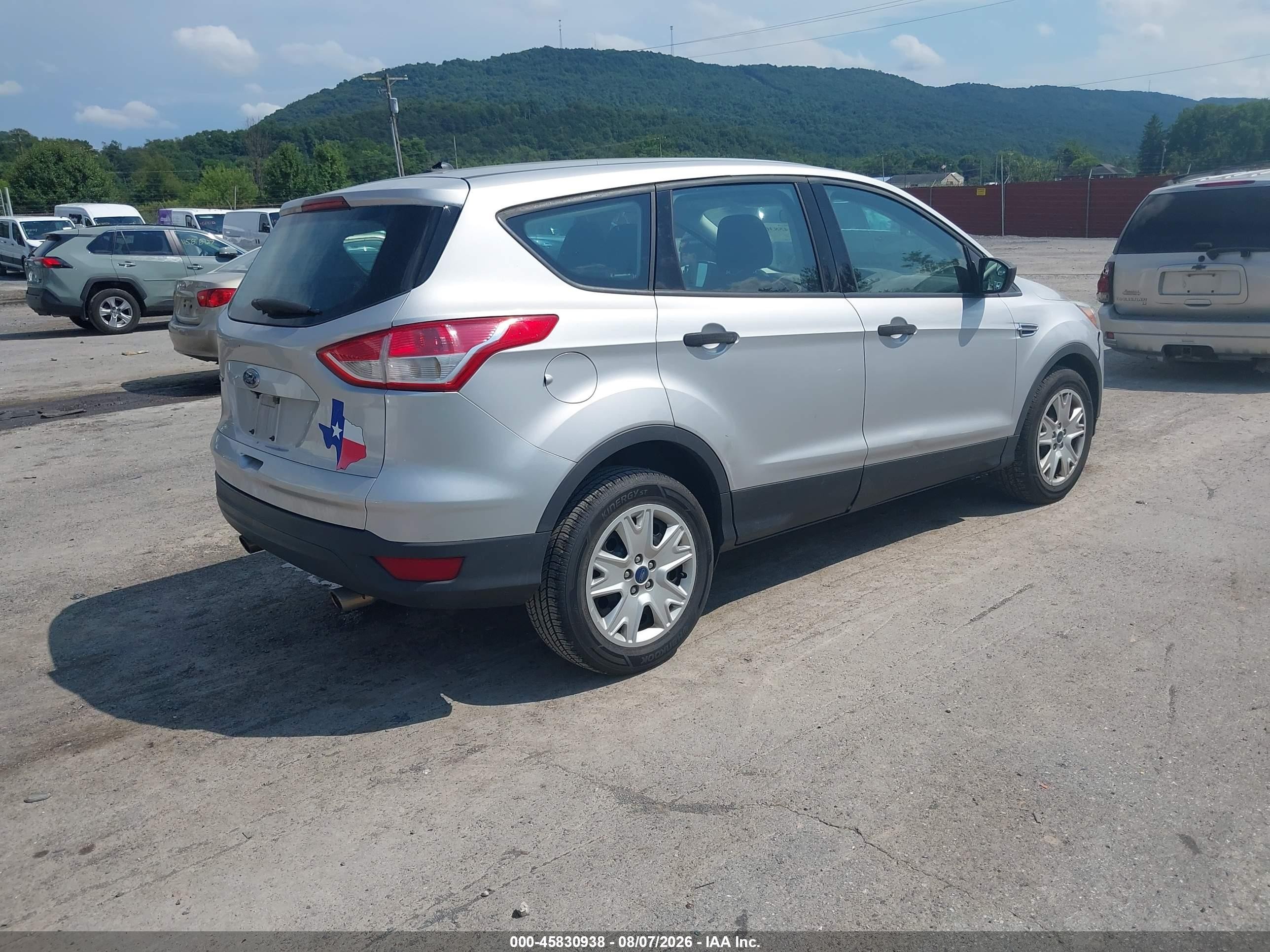 2015 Ford Escape S Silver vin: 1FMCU0F77FUA05733