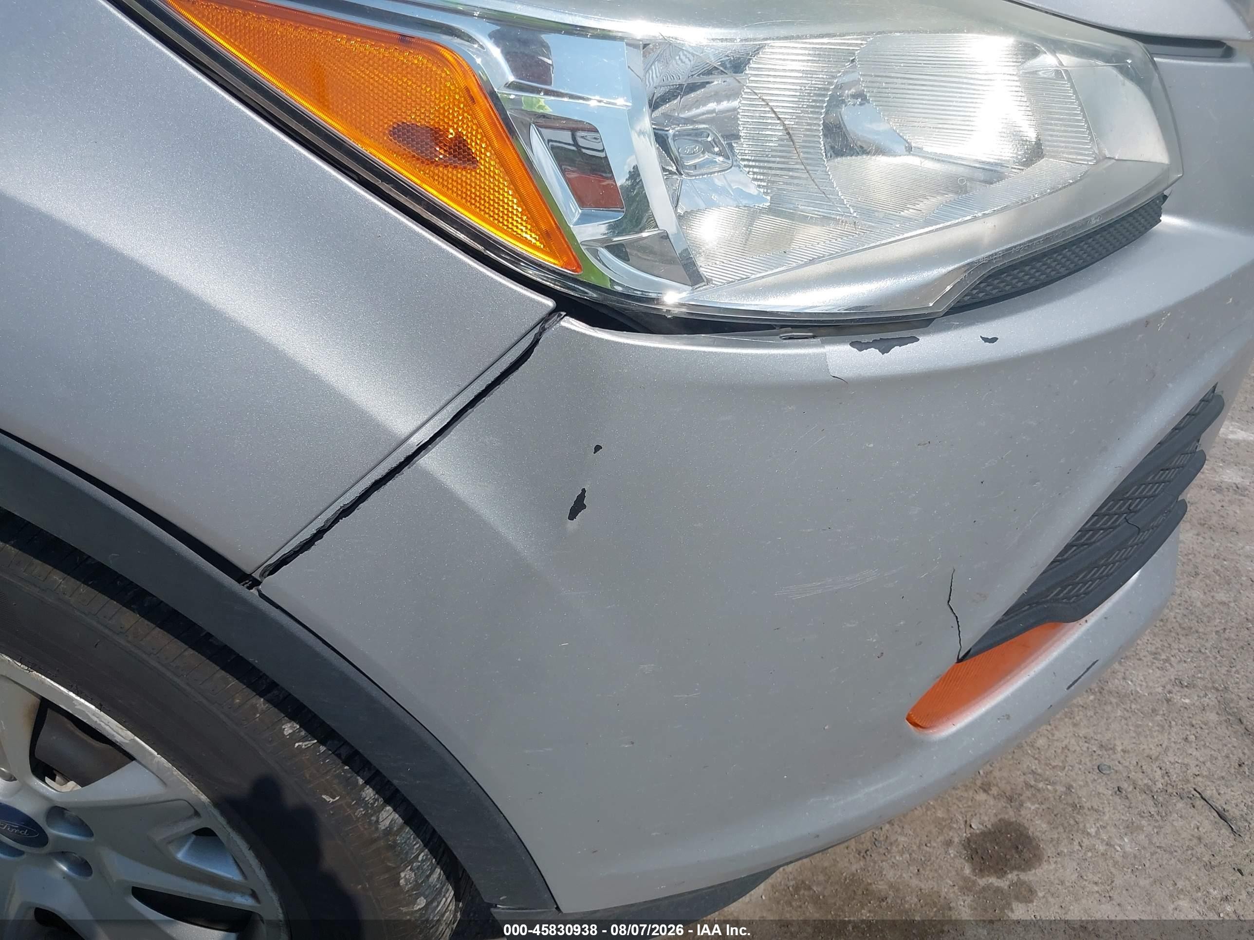 2015 Ford Escape S Silver vin: 1FMCU0F77FUA05733