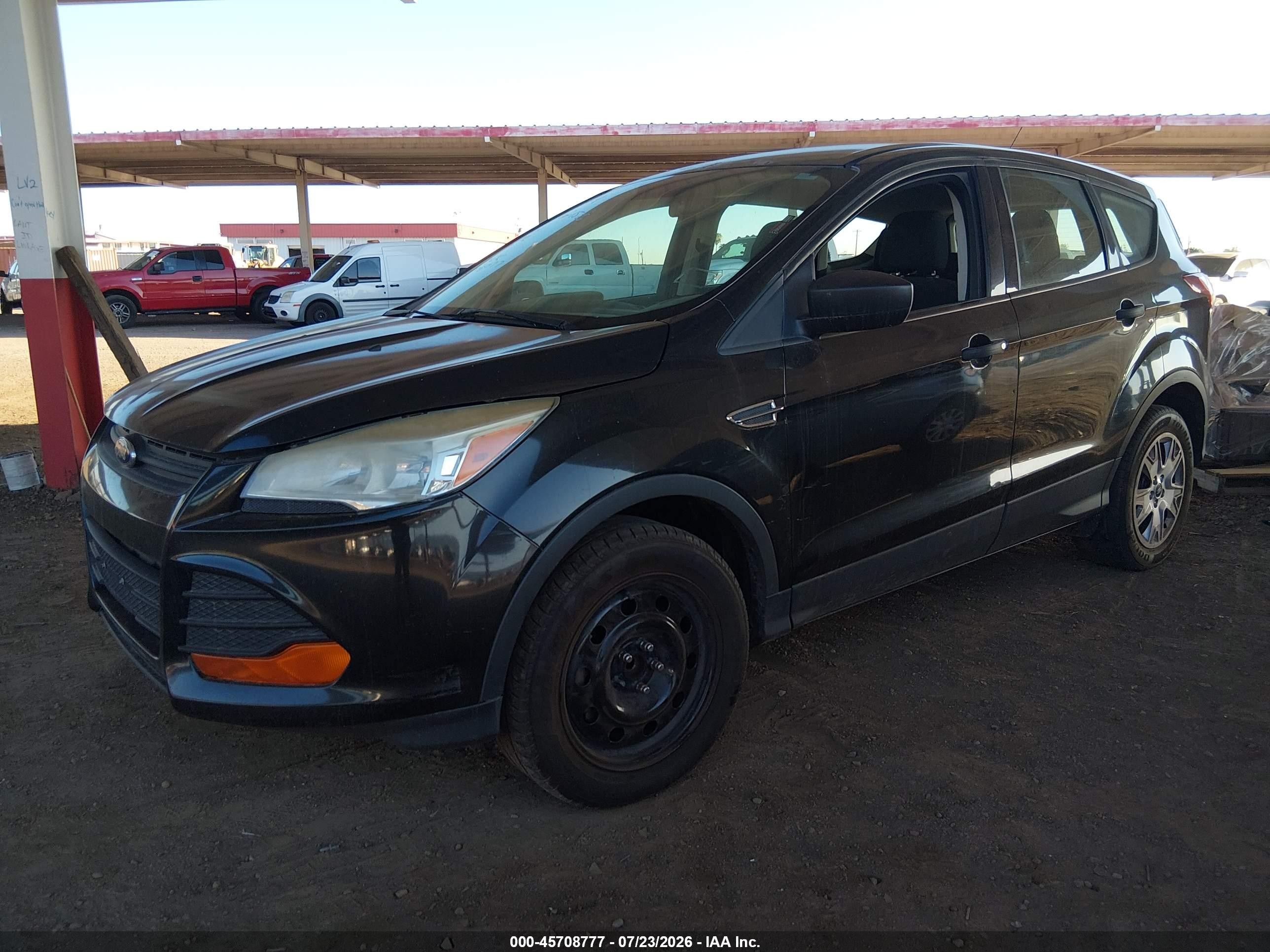 2015 Ford Escape S Black vin: 1FMCU0F77FUA82859