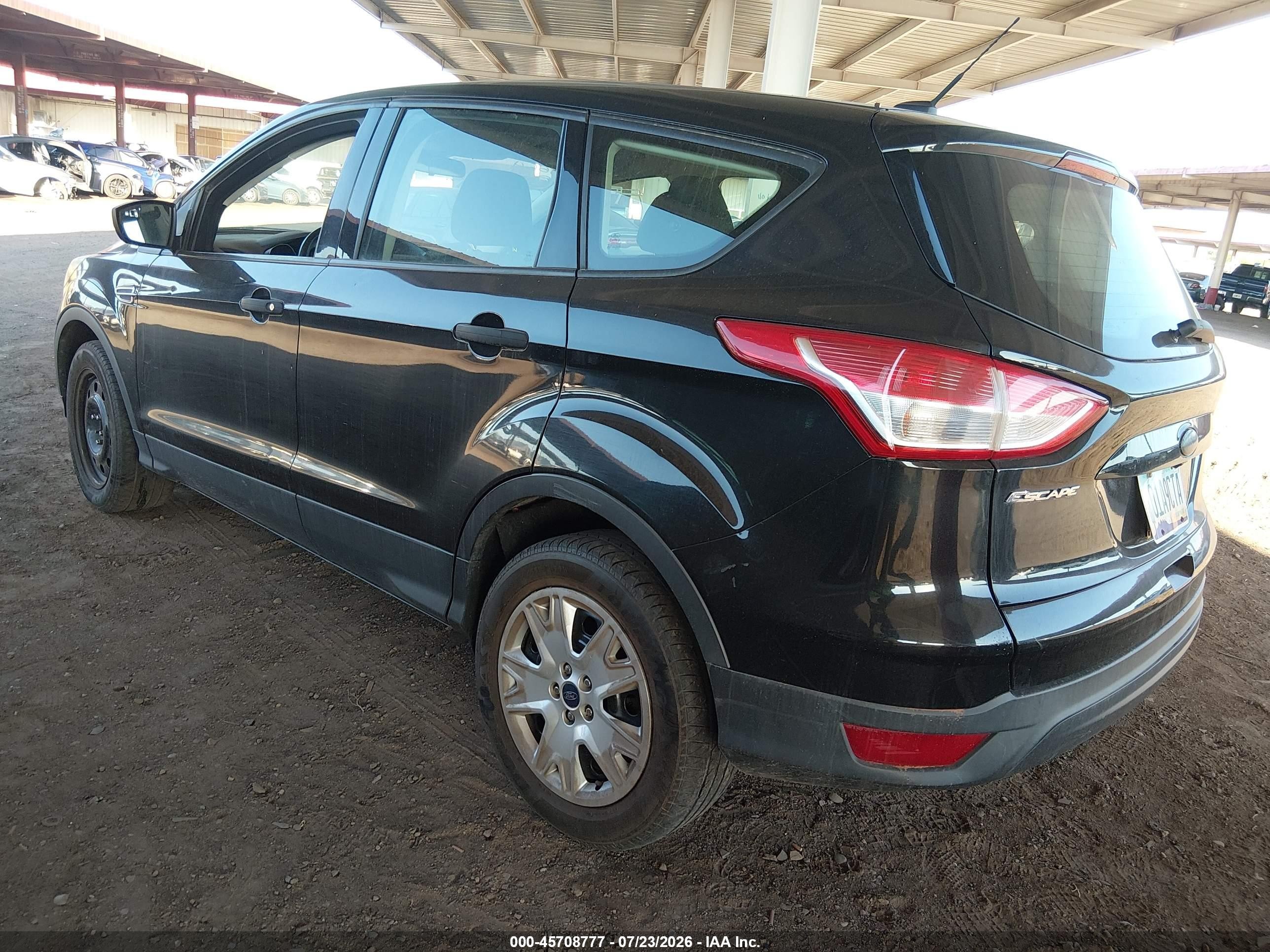 2015 Ford Escape S Black vin: 1FMCU0F77FUA82859