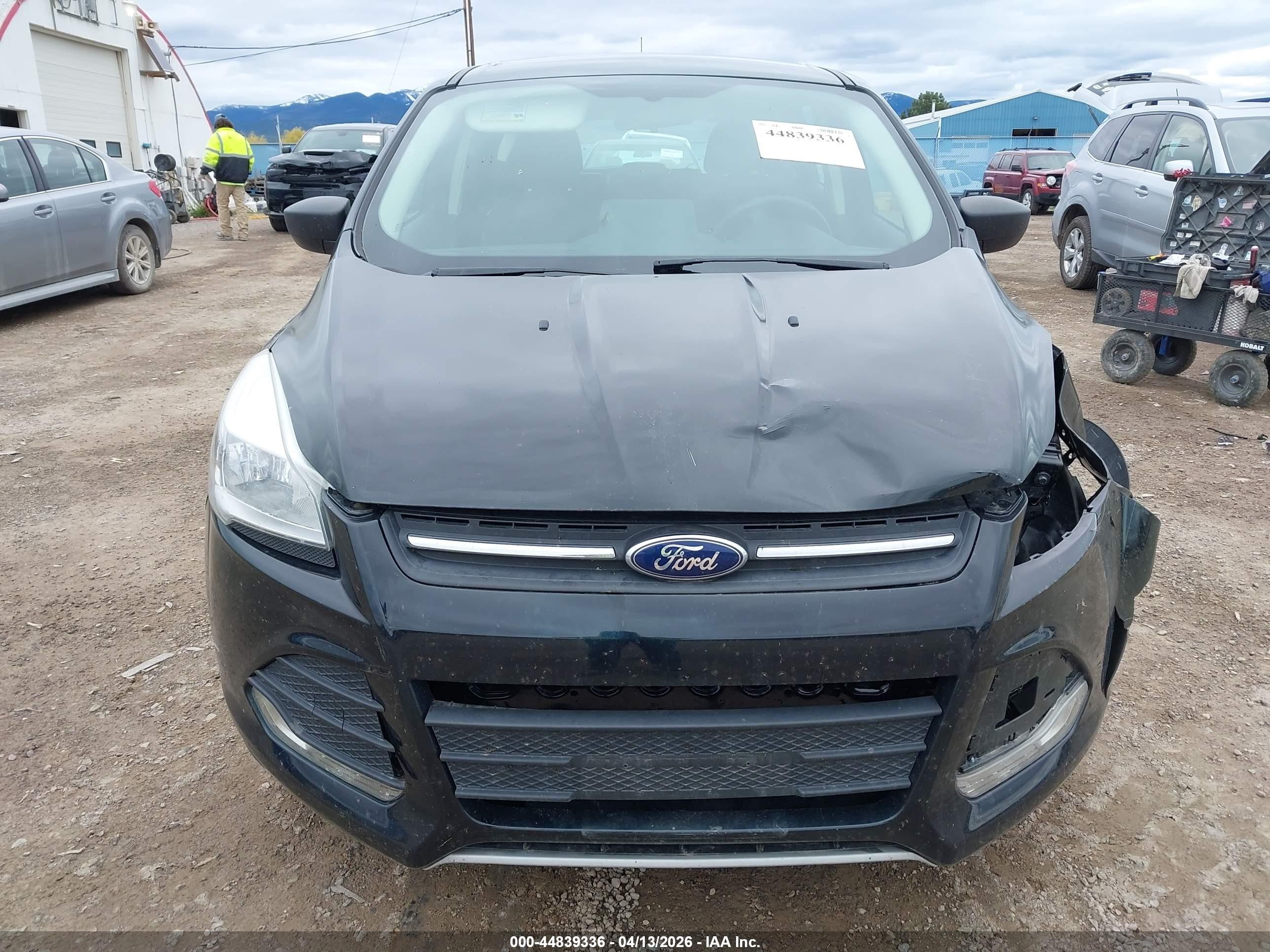 2015 Ford Escape S Black vin: 1FMCU0F77FUA92209