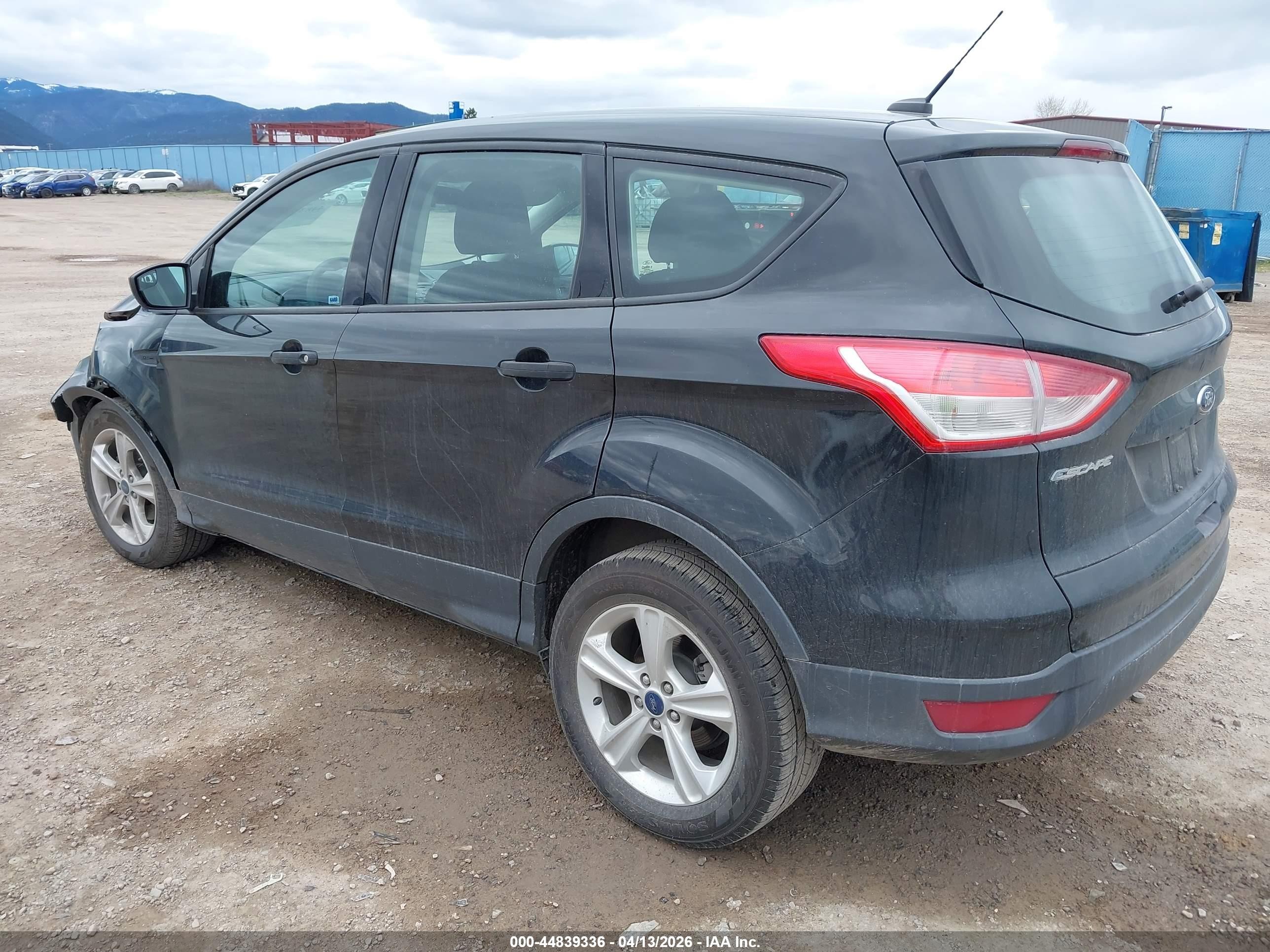 2015 Ford Escape S Black vin: 1FMCU0F77FUA92209