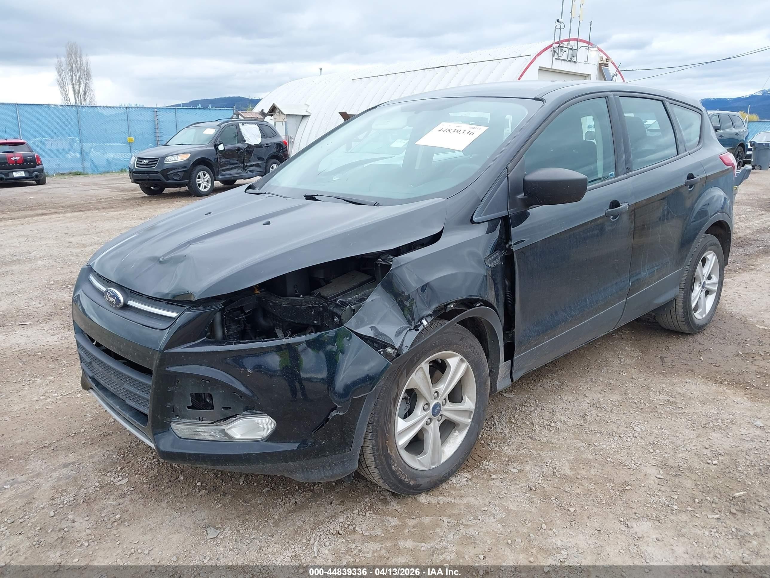 2015 Ford Escape S Black vin: 1FMCU0F77FUA92209