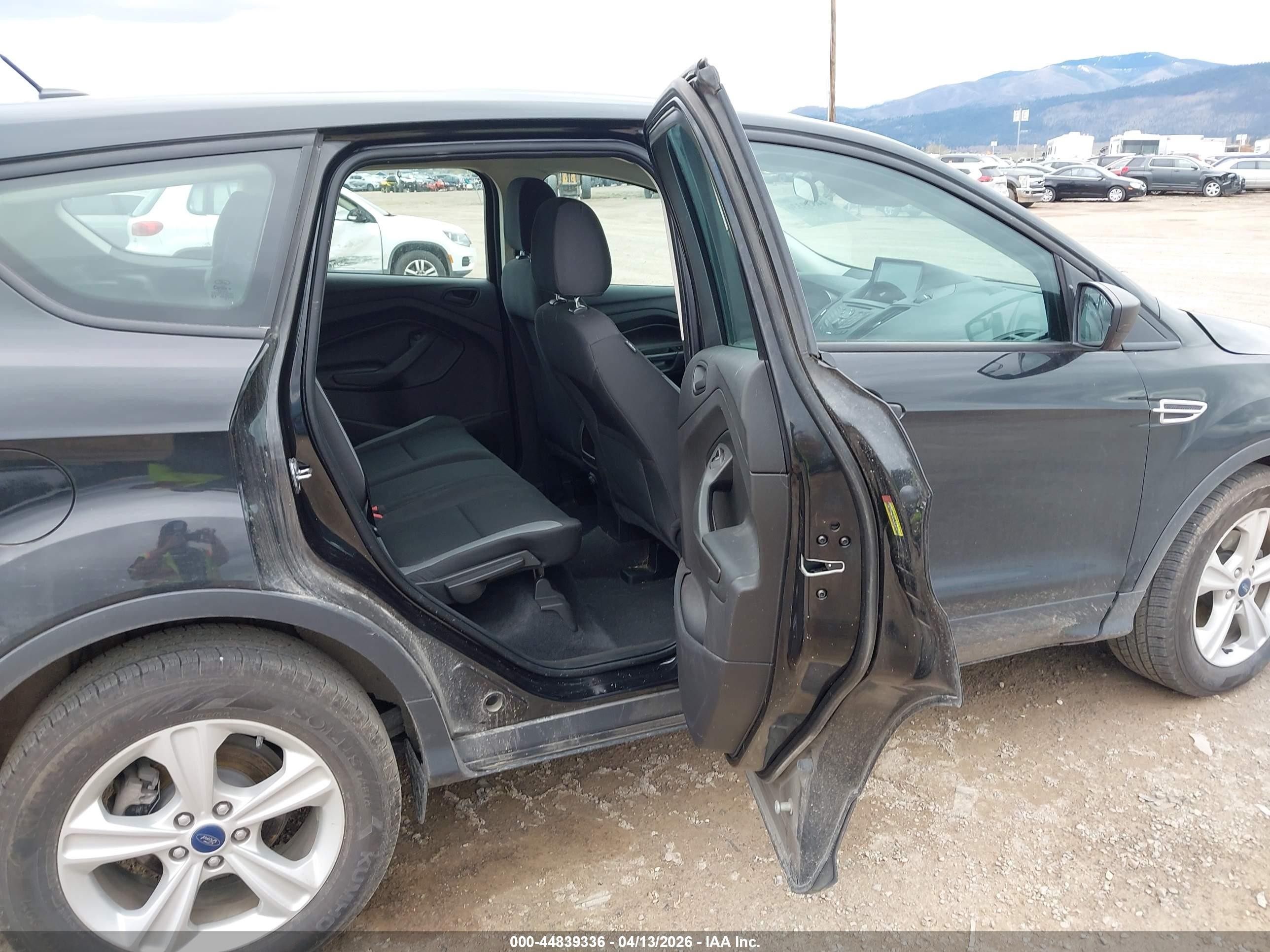 2015 Ford Escape S Black vin: 1FMCU0F77FUA92209