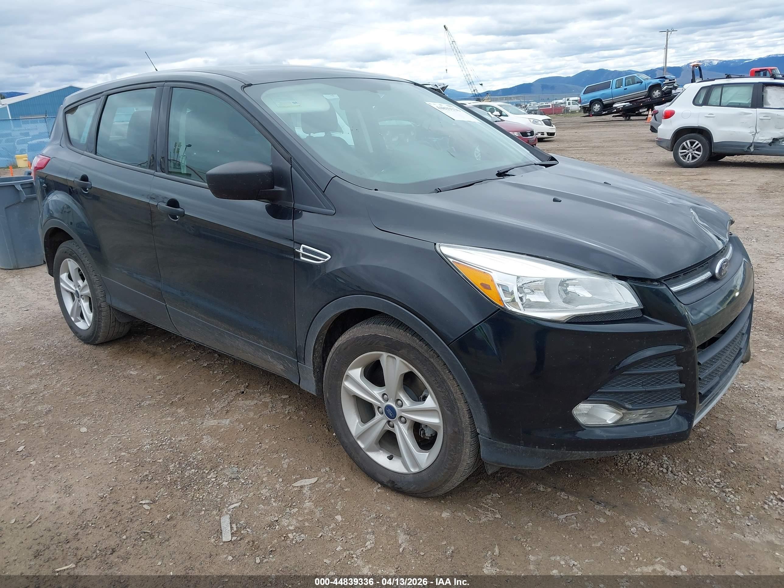 2015 Ford Escape S Black vin: 1FMCU0F77FUA92209