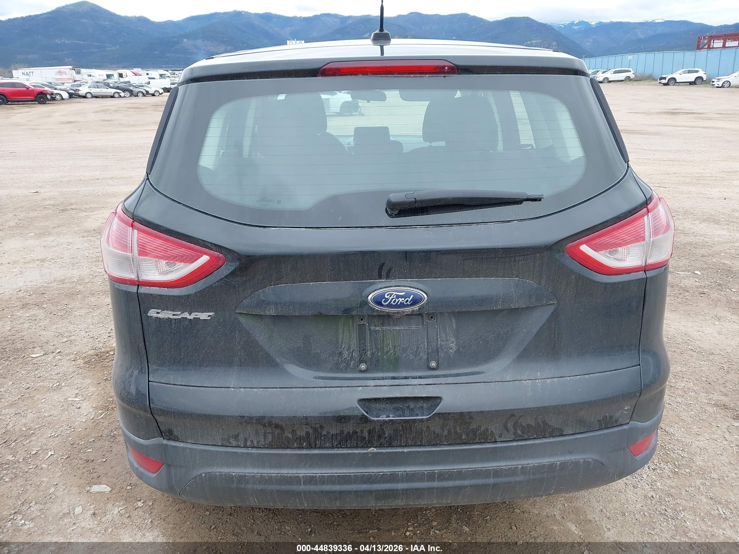 2015 Ford Escape S Black vin: 1FMCU0F77FUA92209