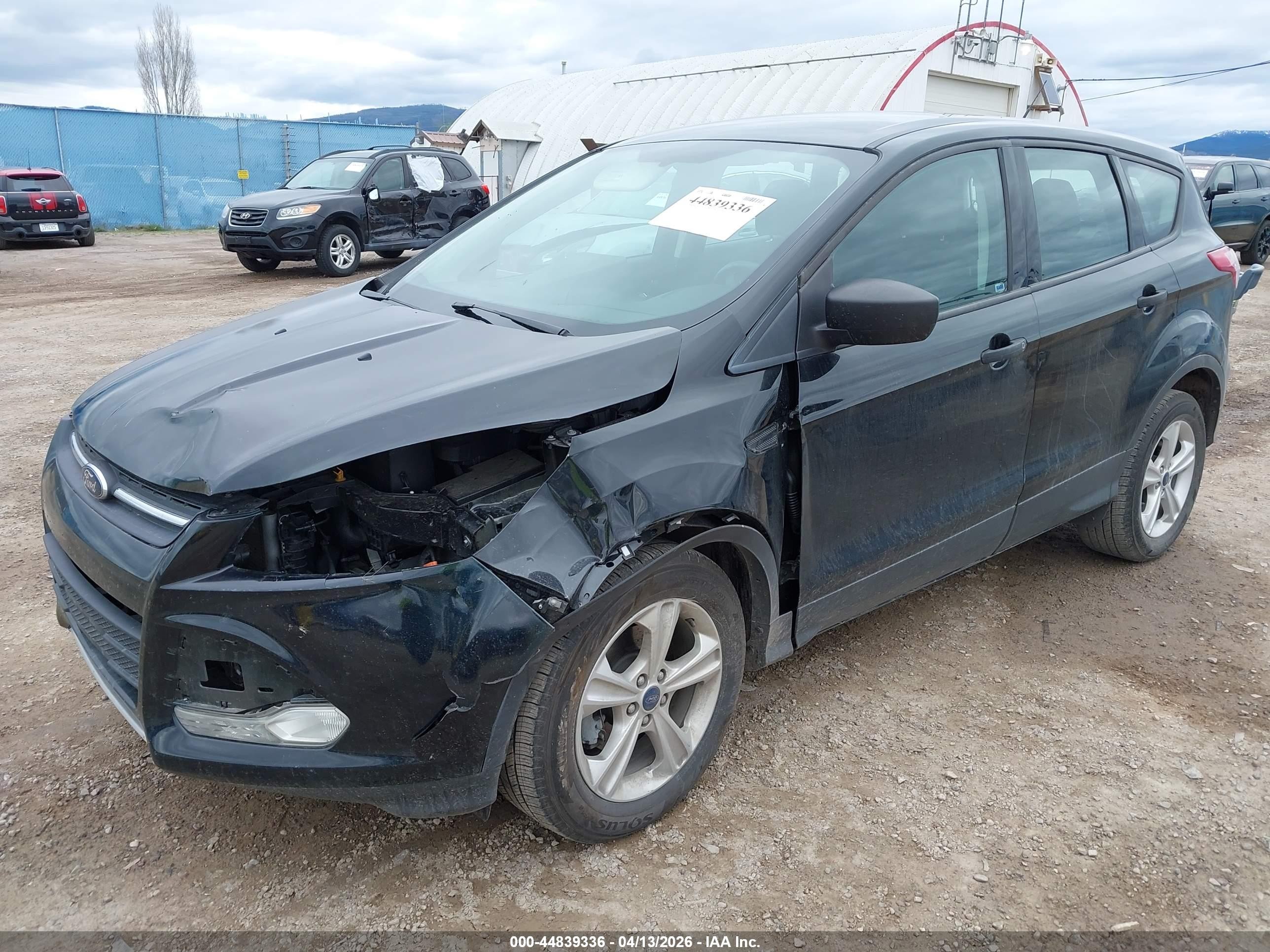 2015 Ford Escape S Black vin: 1FMCU0F77FUA92209