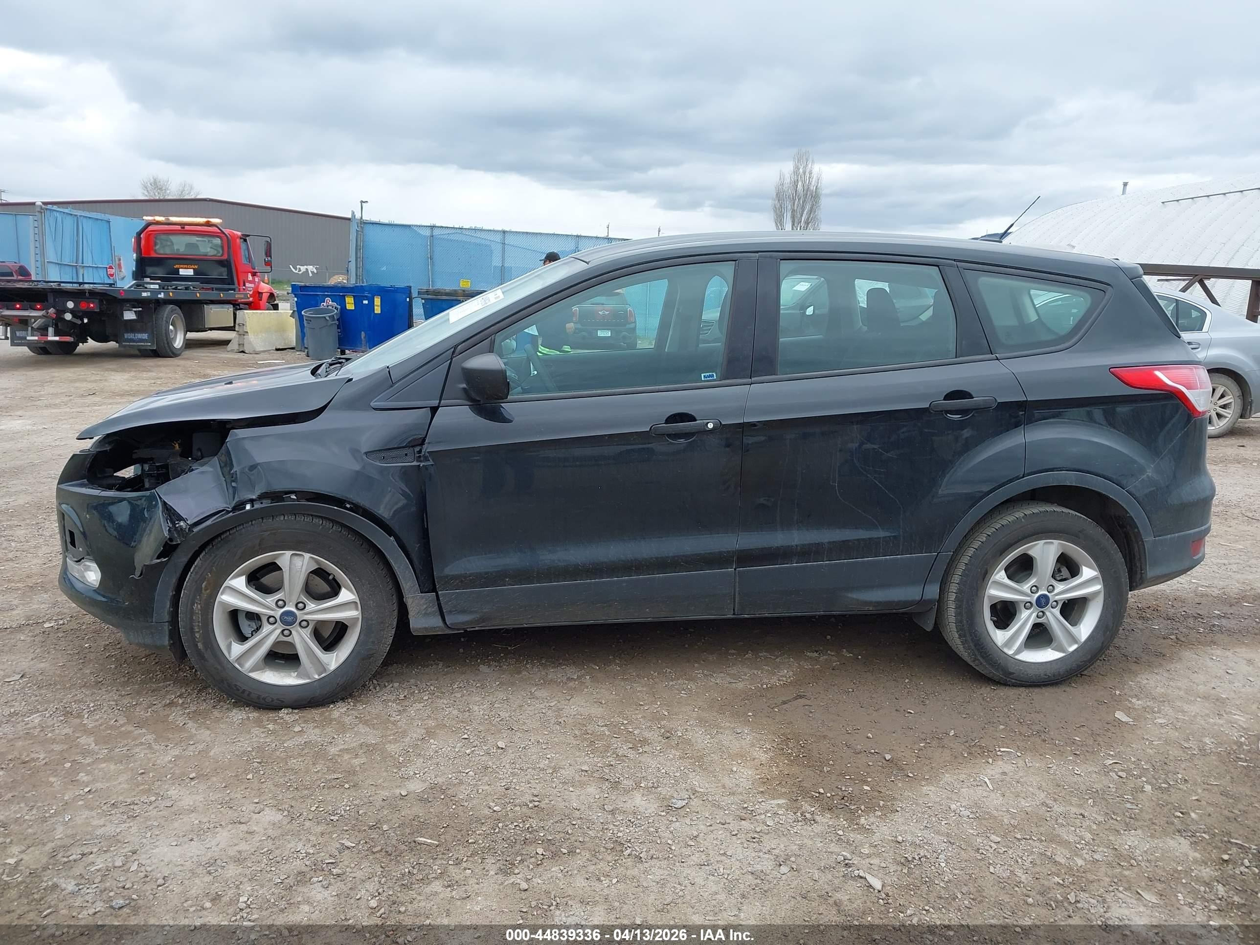 2015 Ford Escape S Black vin: 1FMCU0F77FUA92209