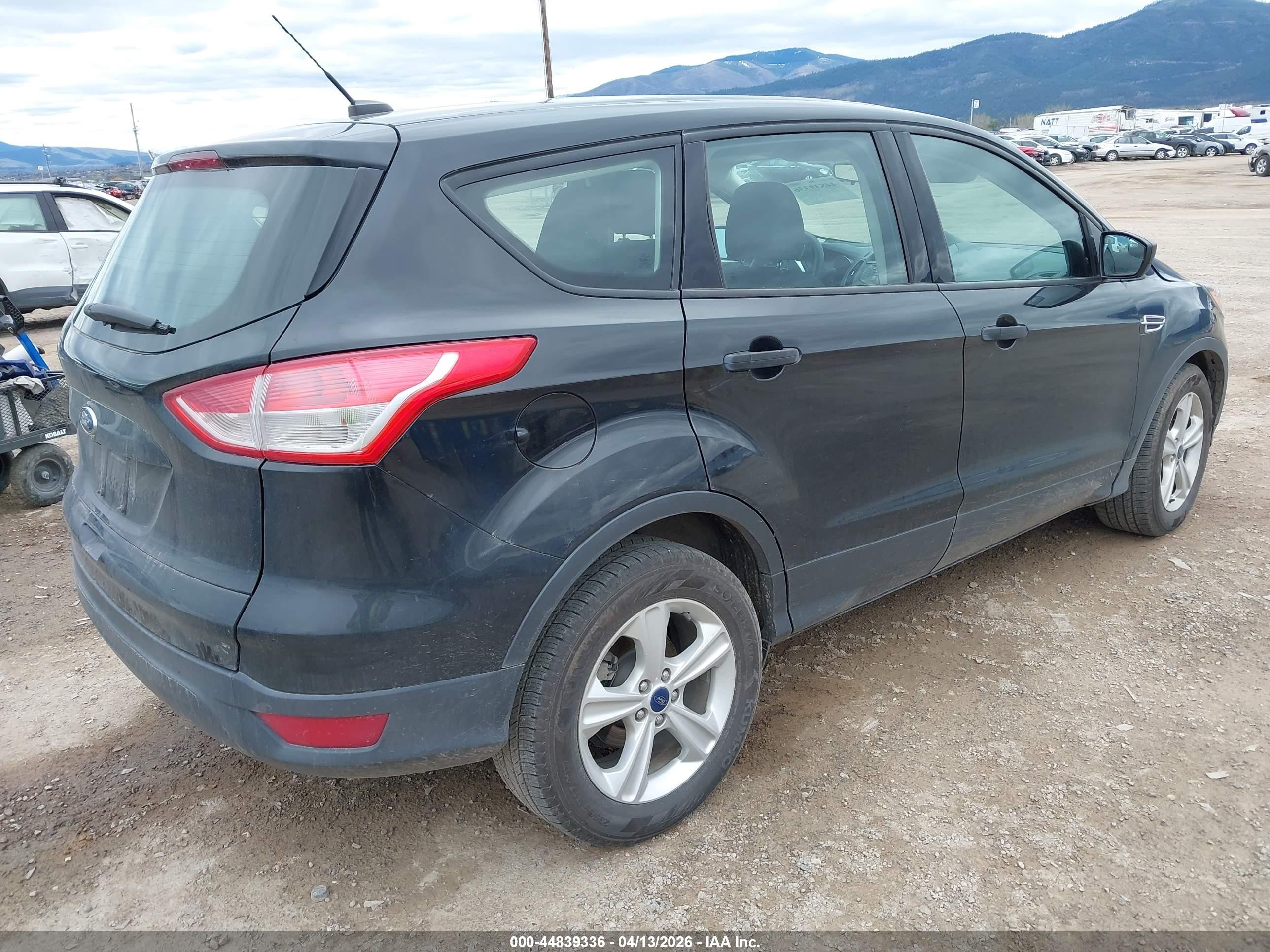 2015 Ford Escape S Black vin: 1FMCU0F77FUA92209