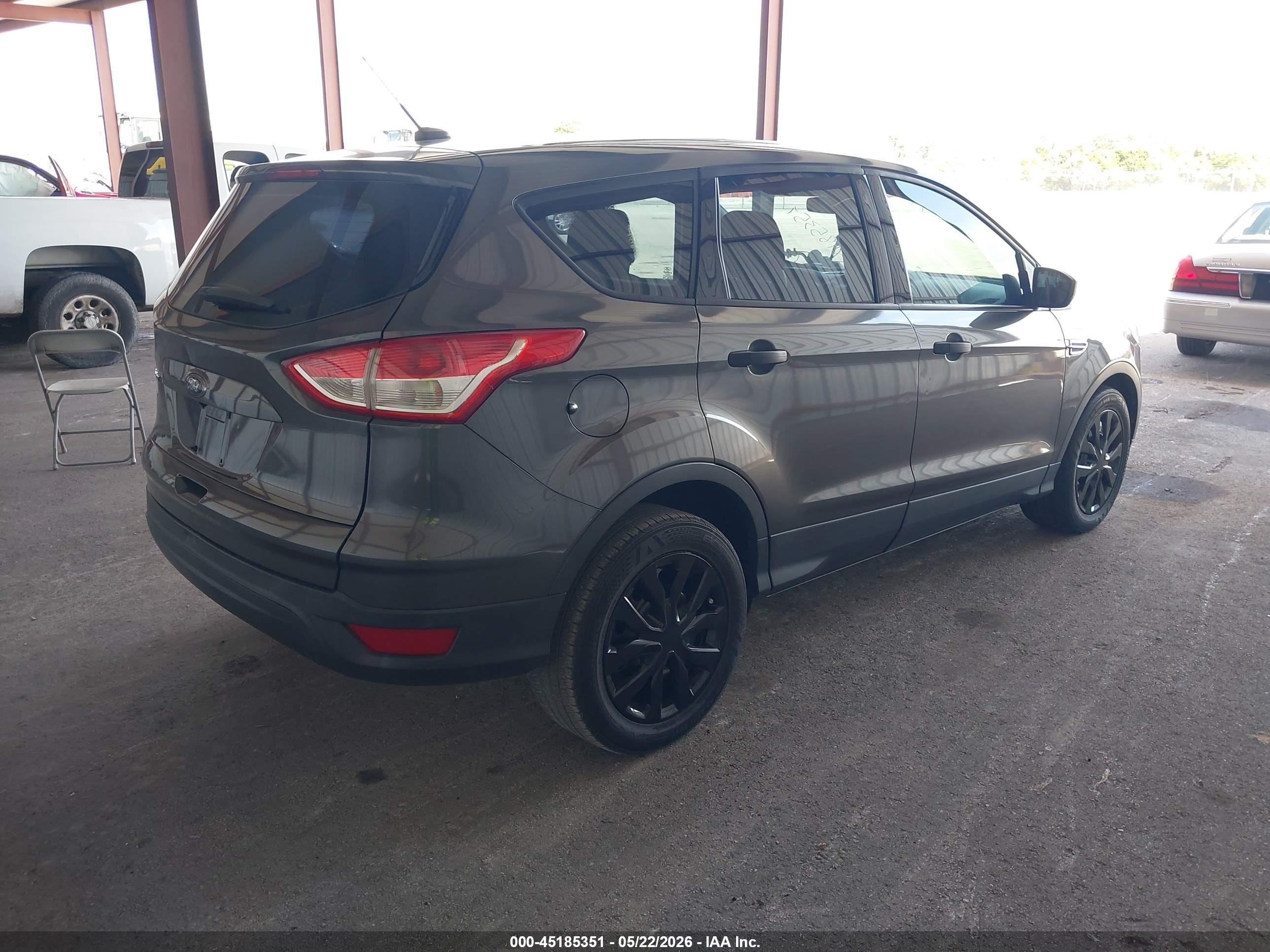 2015 Ford Escape S Gray vin: 1FMCU0F77FUB56491