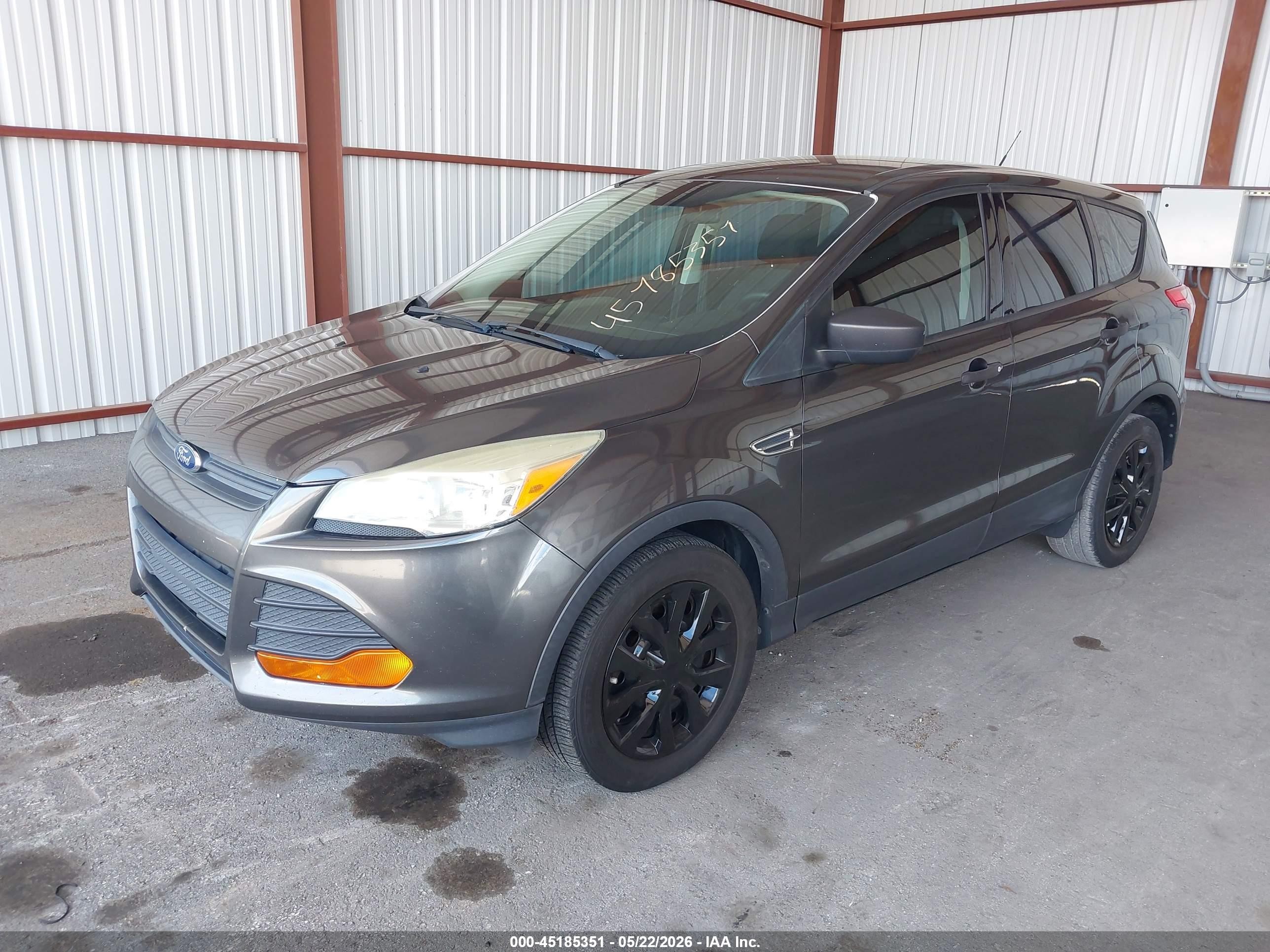 2015 Ford Escape S Gray vin: 1FMCU0F77FUB56491