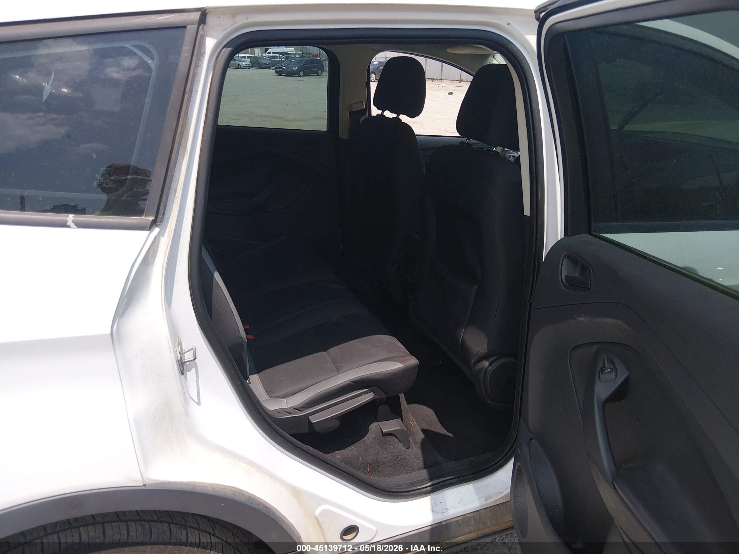 2015 Ford Escape S White vin: 1FMCU0F77FUB93640