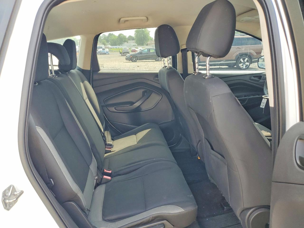 2015 Ford Escape S White vin: 1FMCU0F77FUC18827