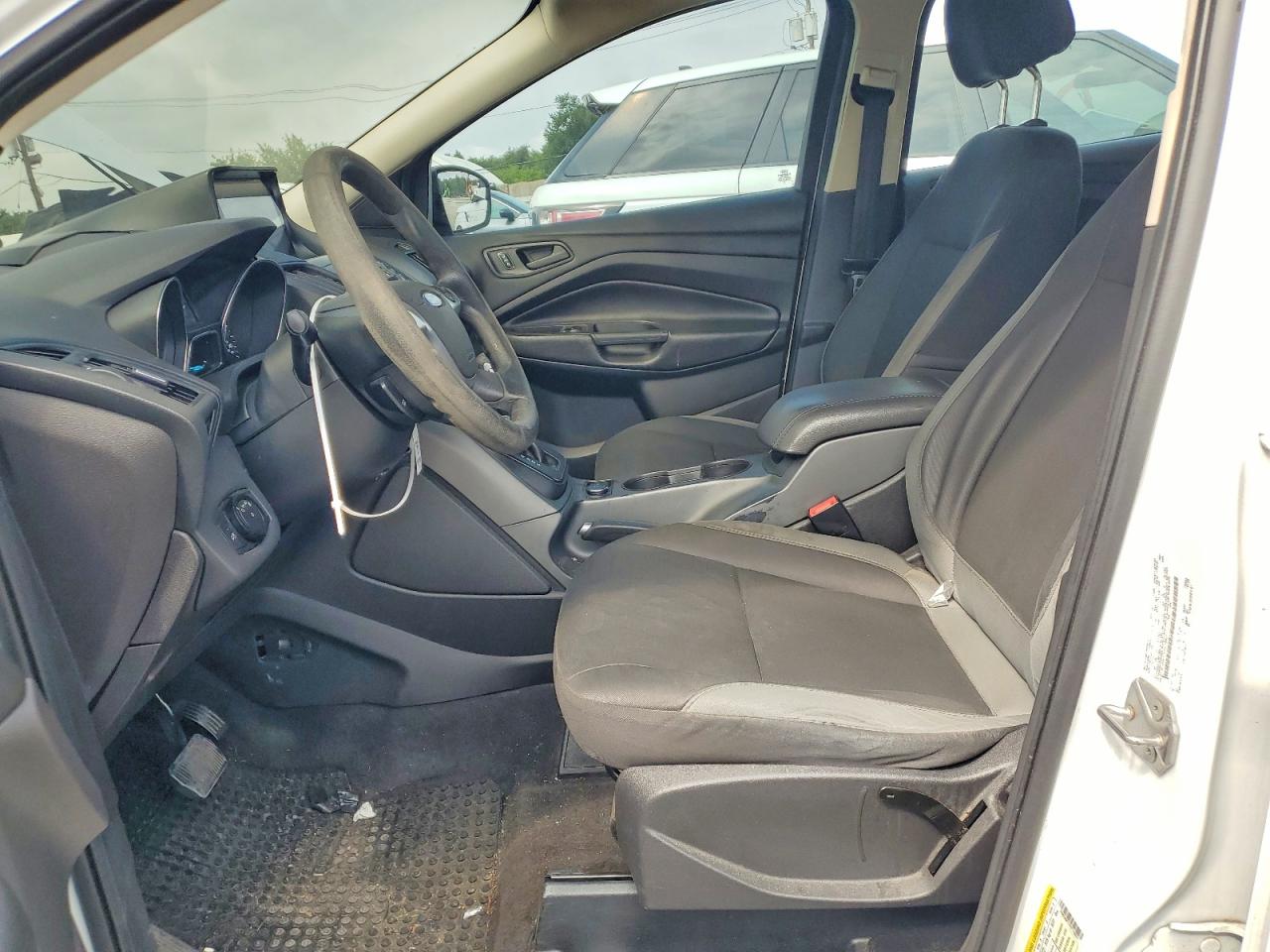 2015 Ford Escape S White vin: 1FMCU0F77FUC18827