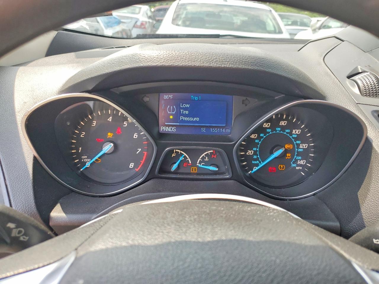 2015 Ford Escape S White vin: 1FMCU0F77FUC18827