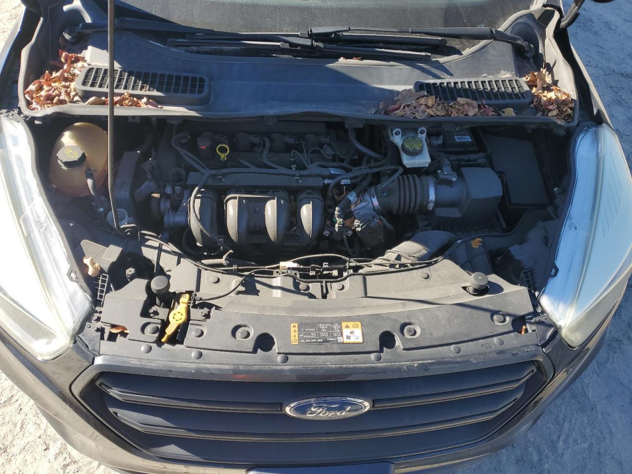 2017 Ford Escape S Черный vin: 1FMCU0F77HUA10353