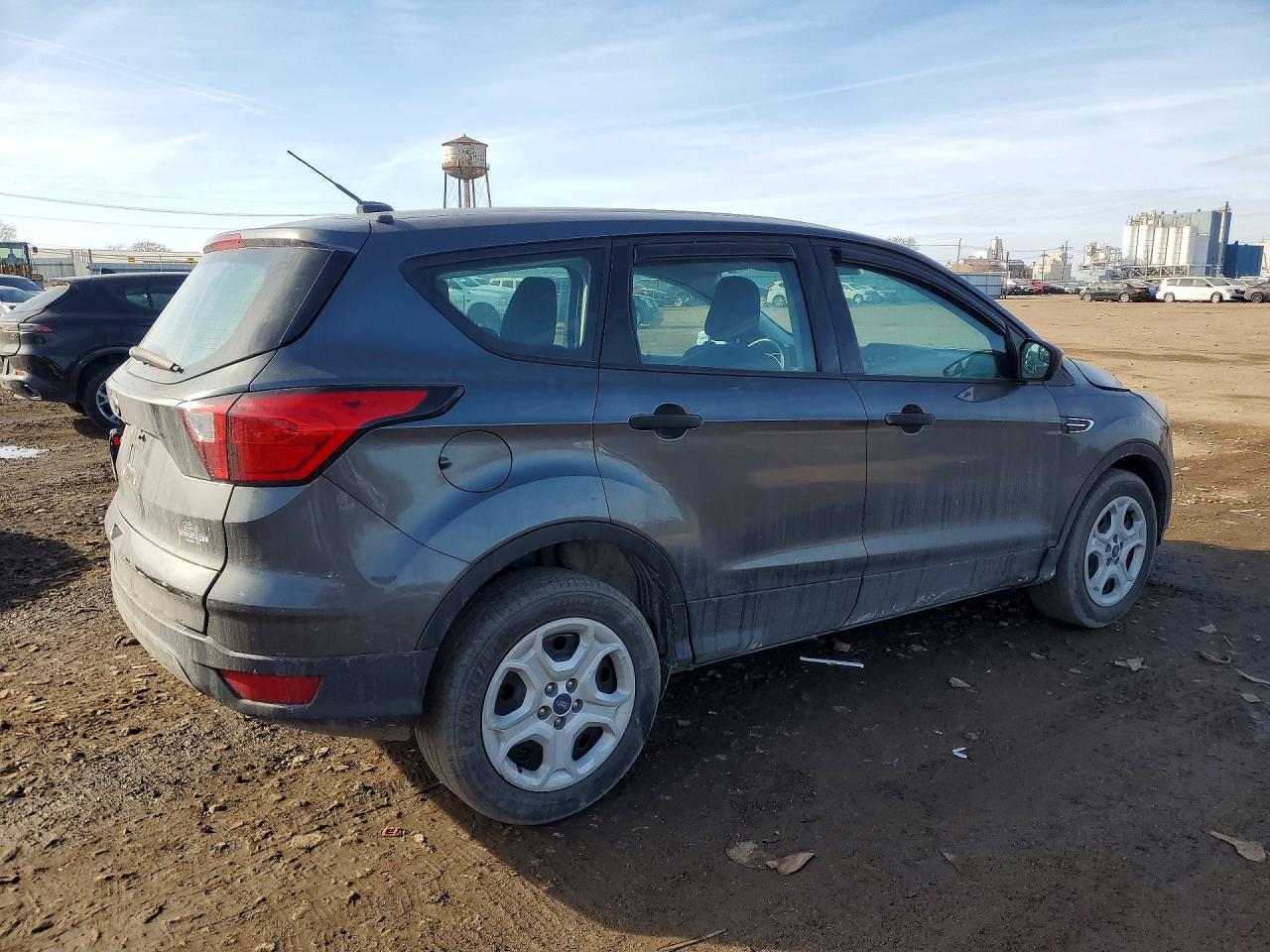2019 Ford Escape S Gray vin: 1FMCU0F77KUB26952