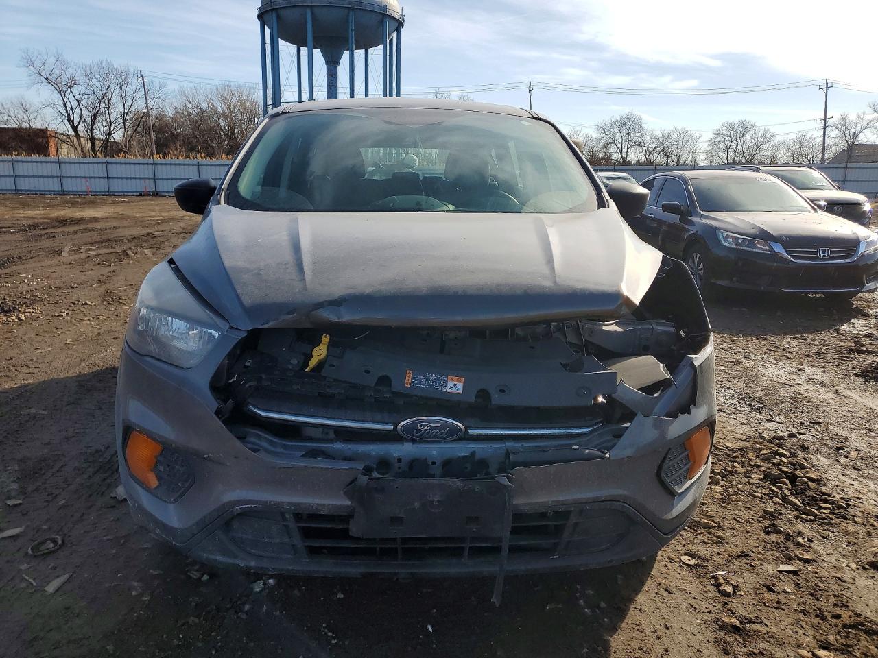 2019 Ford Escape S Gray vin: 1FMCU0F77KUB26952