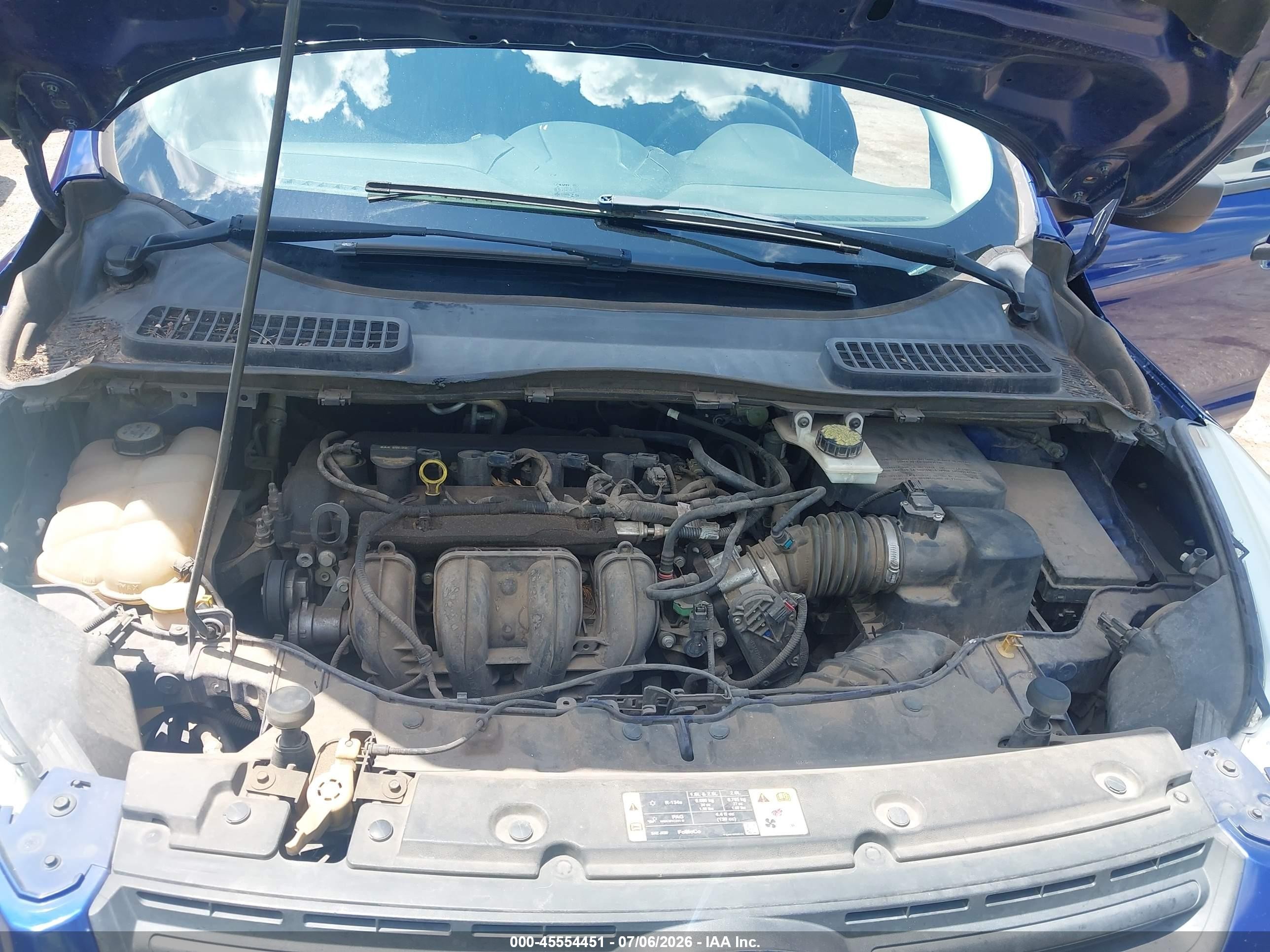 2013 Ford Escape S Blue vin: 1FMCU0F78DUA25745