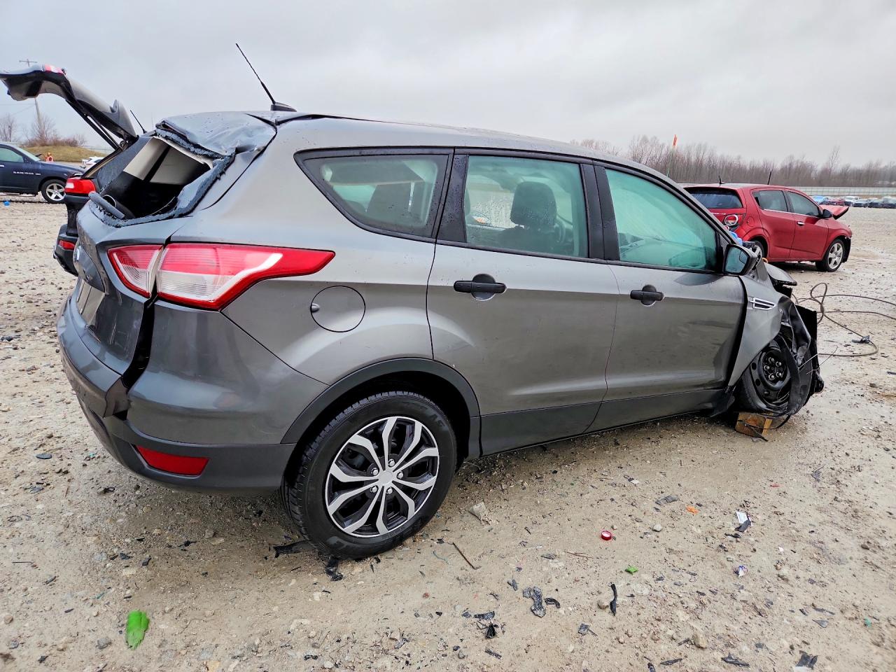 2013 Ford Escape S Gray vin: 1FMCU0F78DUA98145