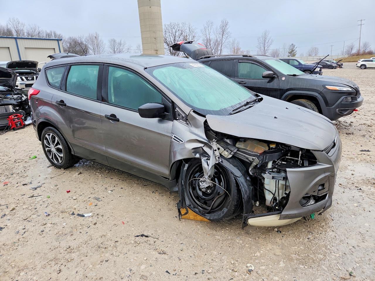 2013 Ford Escape S Gray vin: 1FMCU0F78DUA98145