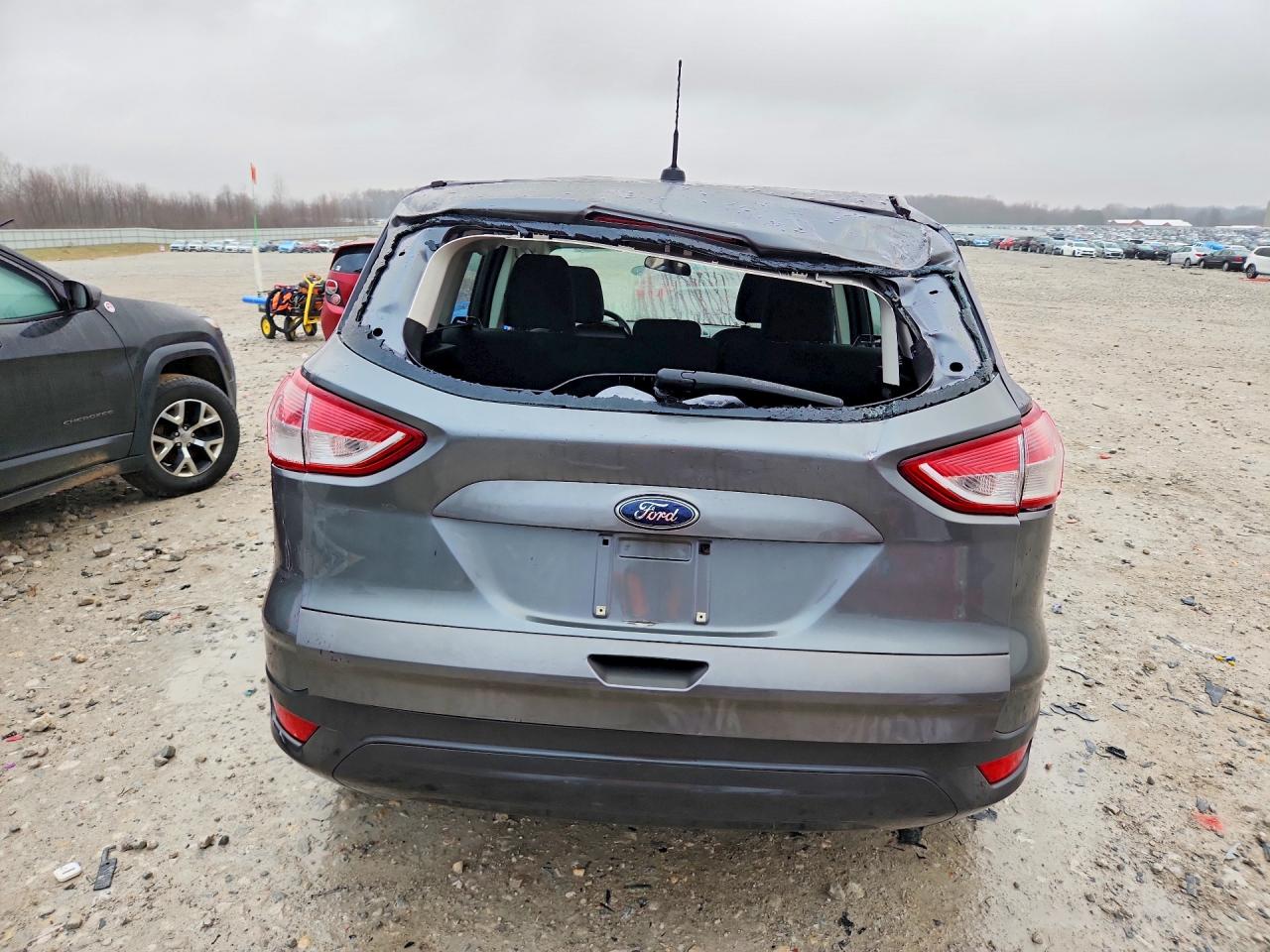 2013 Ford Escape S Gray vin: 1FMCU0F78DUA98145