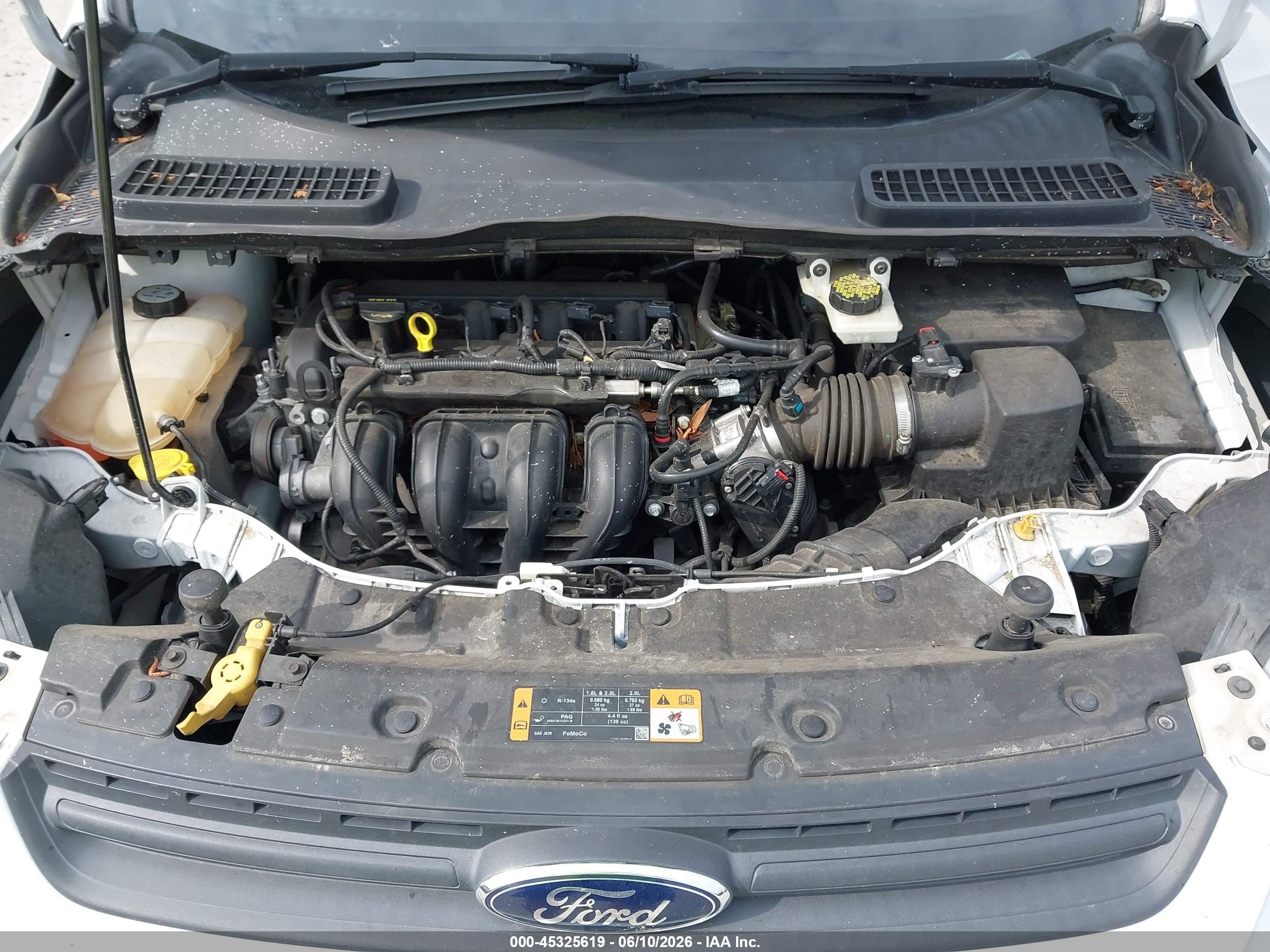 2013 Ford Escape S White vin: 1FMCU0F78DUC08174