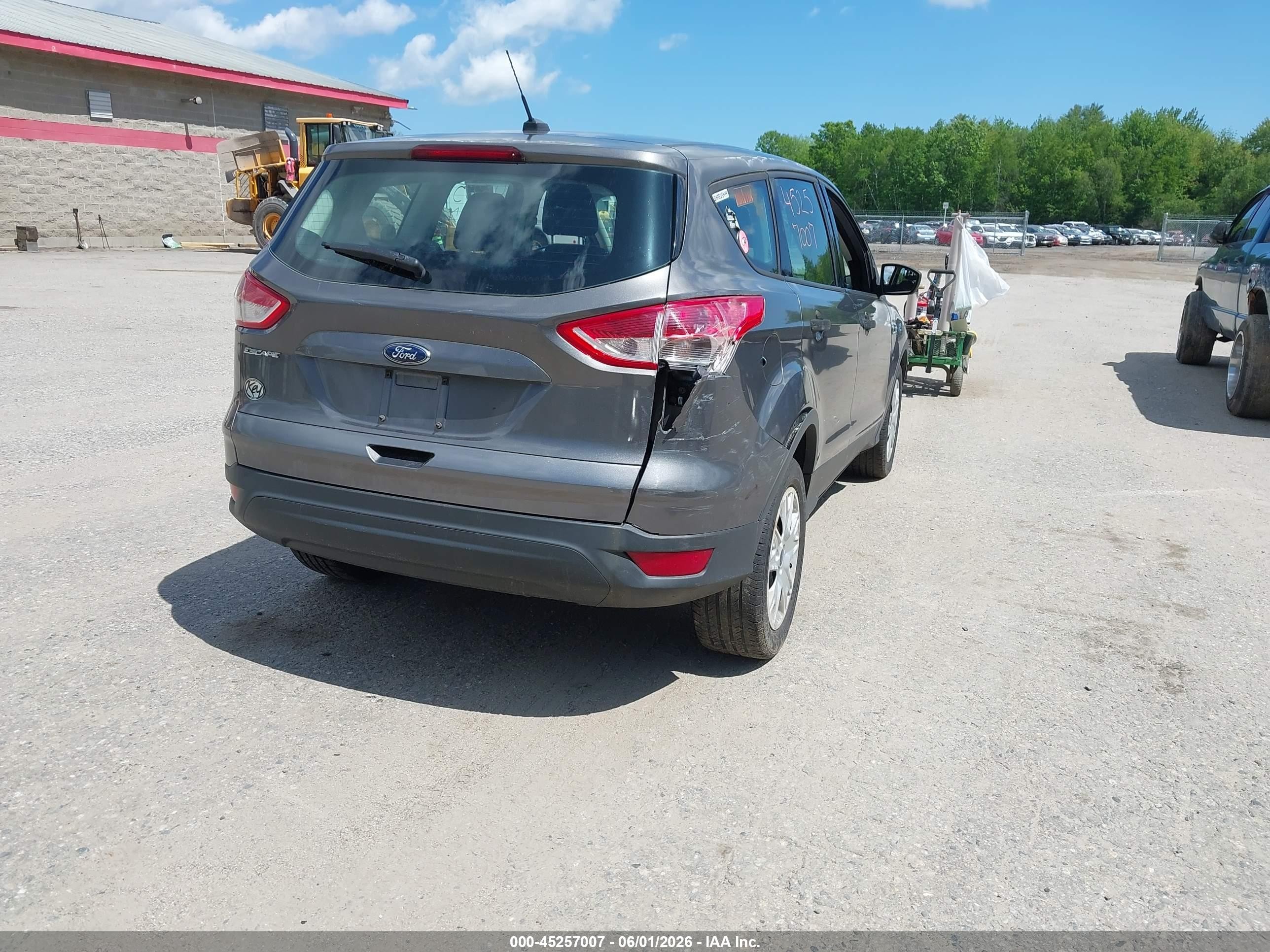 2013 Ford Escape S Gray vin: 1FMCU0F78DUD46698