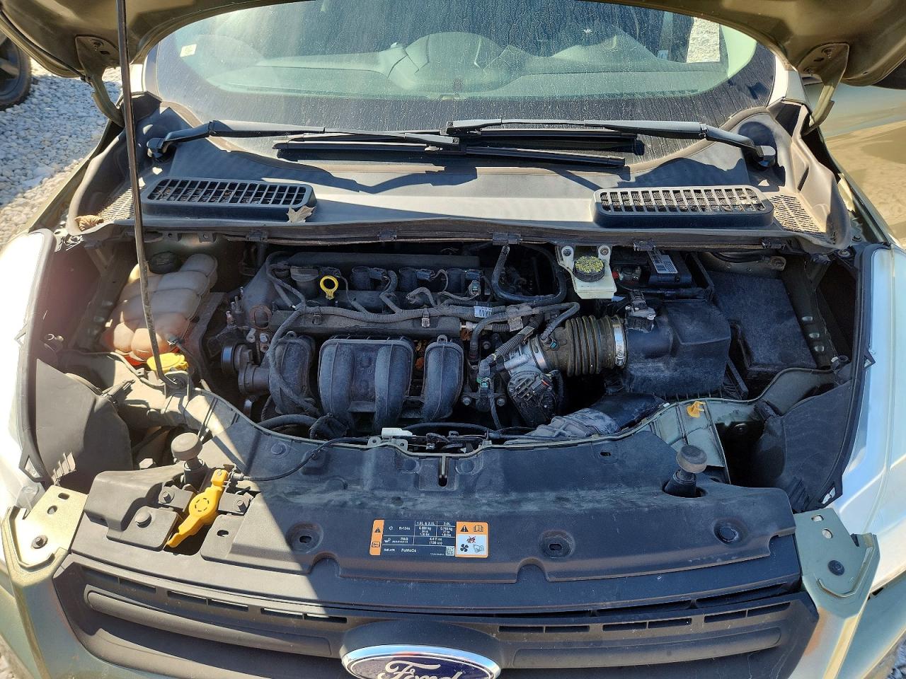 2014 Ford Escape S Зеленый vin: 1FMCU0F78EUB43912