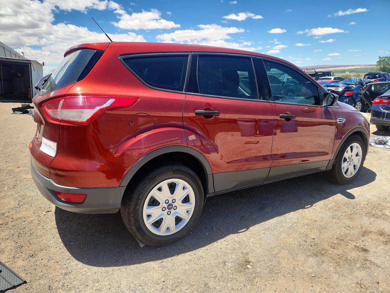 2014 Ford Escape S Red vin: 1FMCU0F78EUC21766