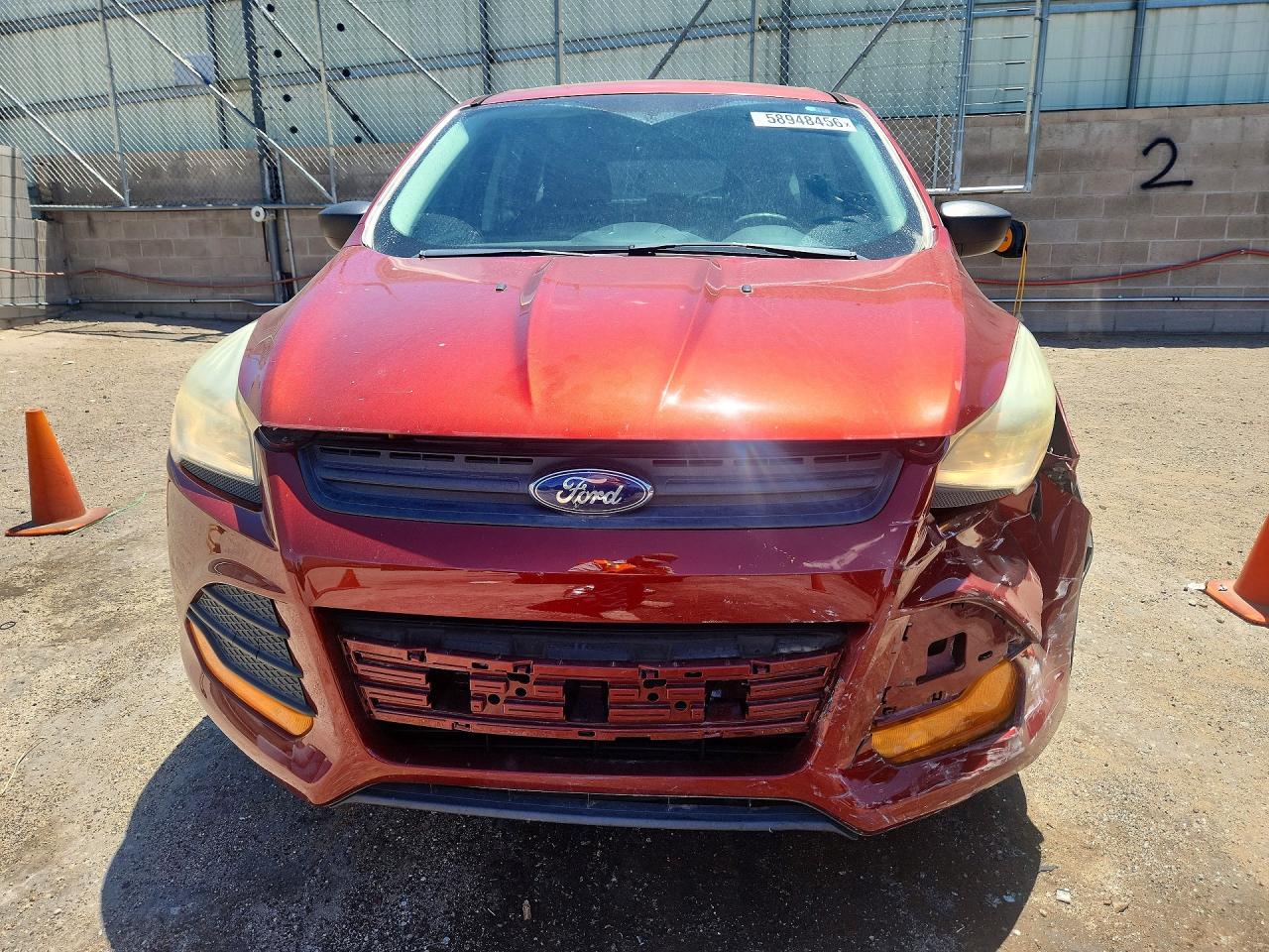 2014 Ford Escape S Red vin: 1FMCU0F78EUC21766