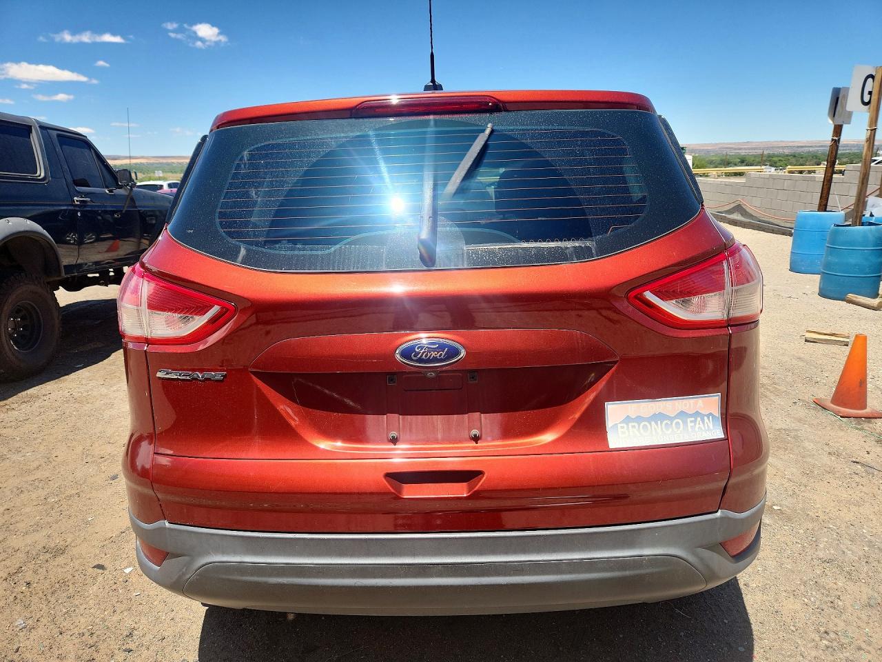 2014 Ford Escape S Red vin: 1FMCU0F78EUC21766