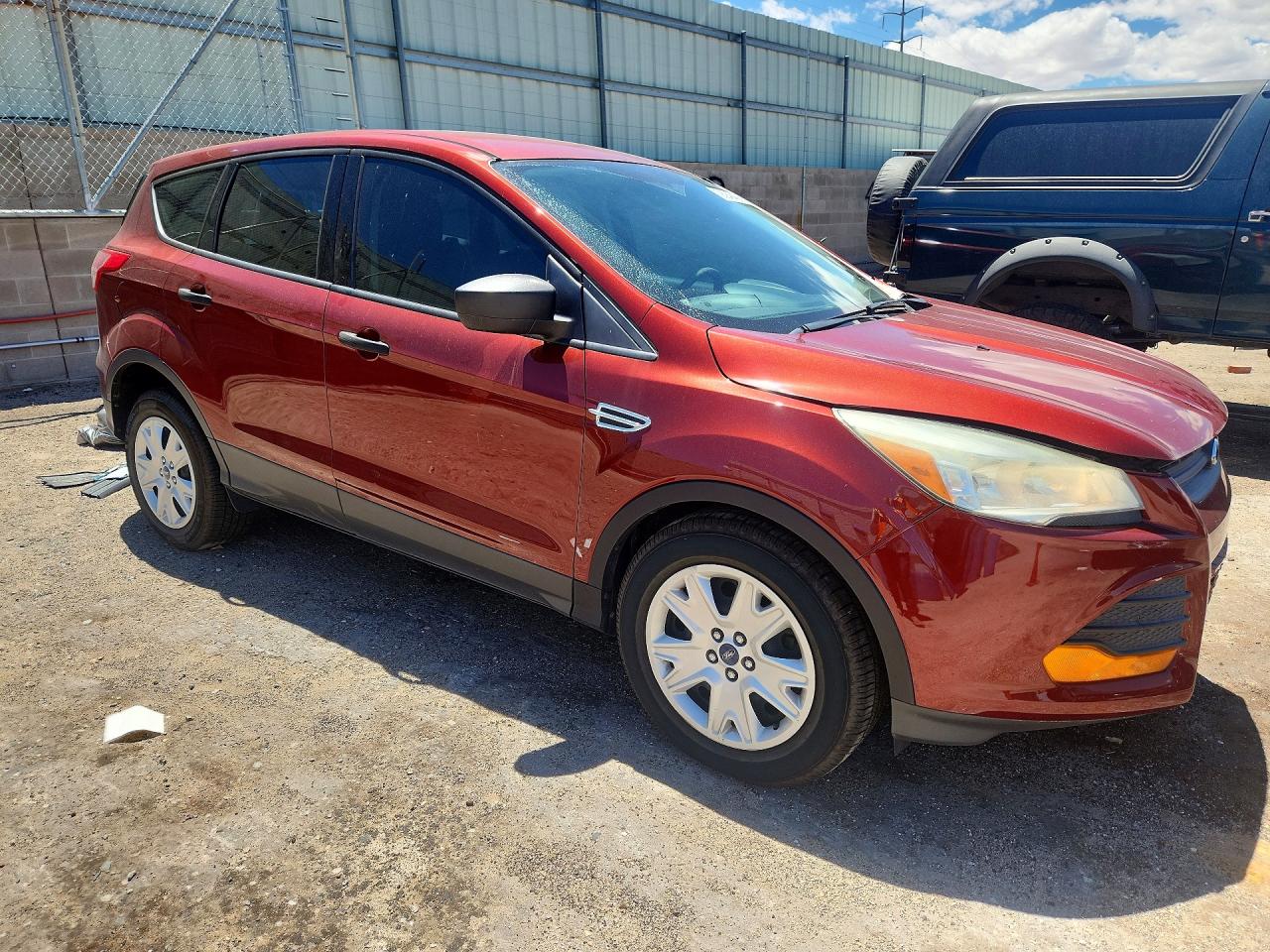 2014 Ford Escape S Red vin: 1FMCU0F78EUC21766