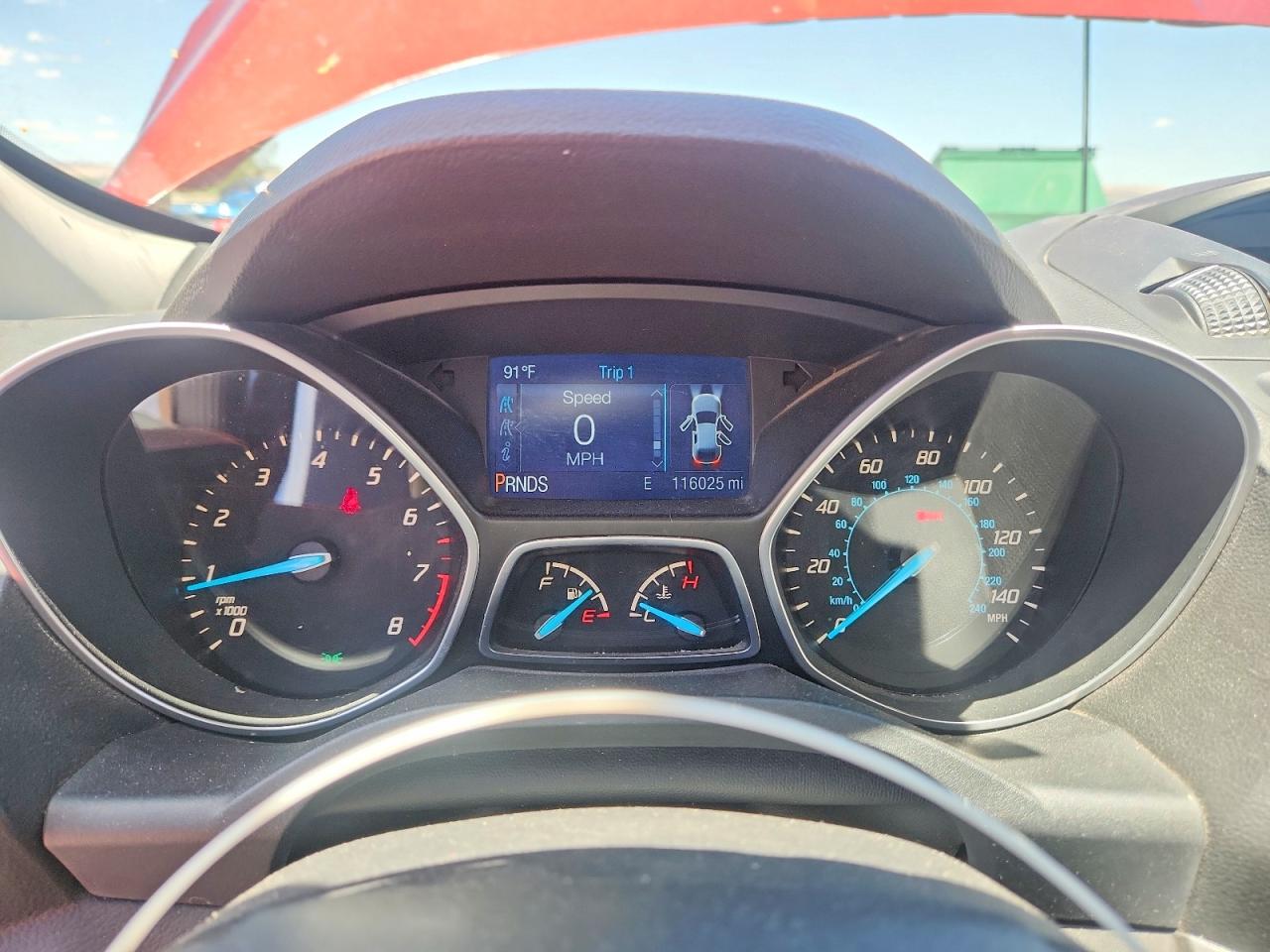 2014 Ford Escape S Red vin: 1FMCU0F78EUC21766