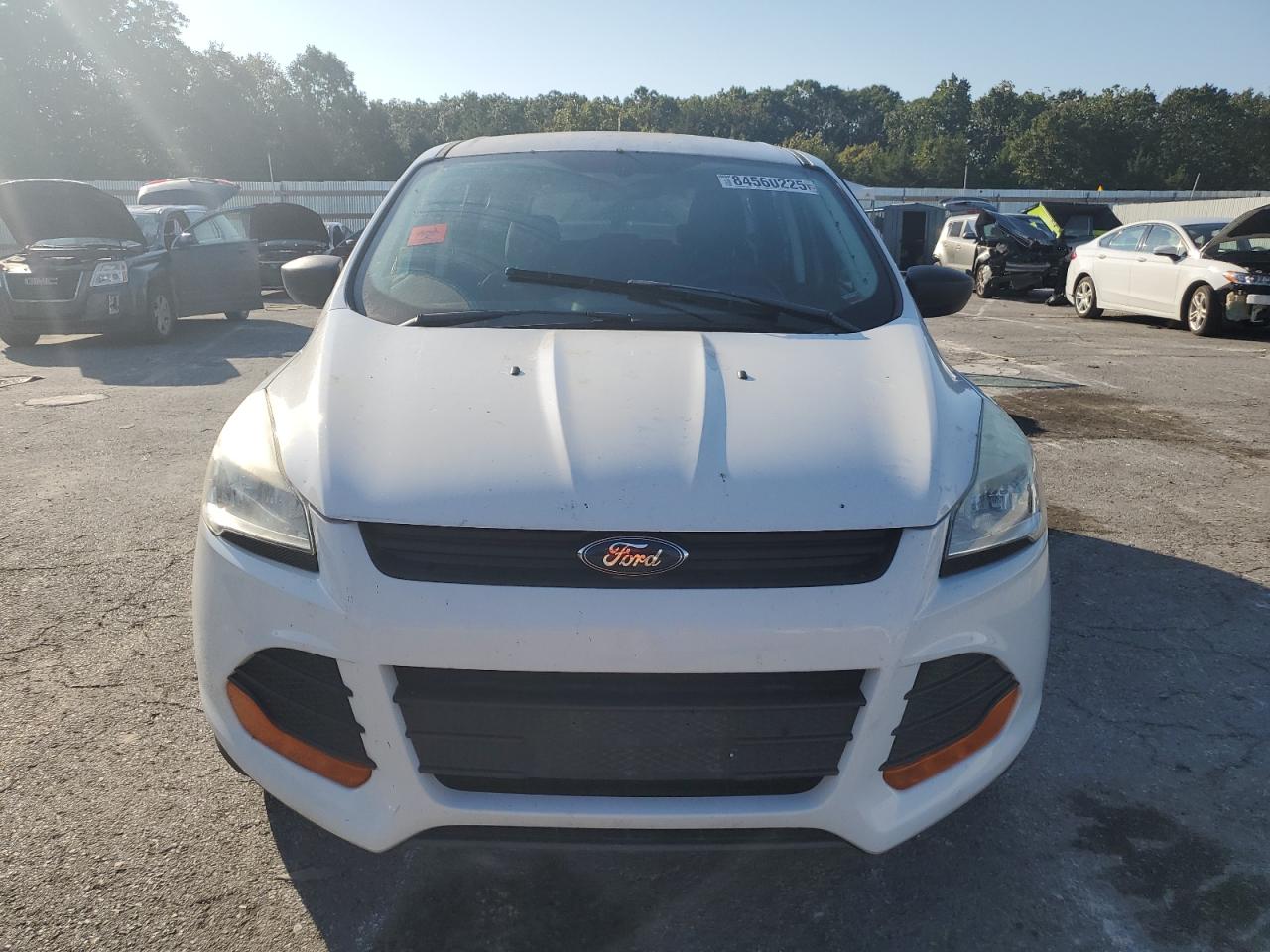 2014 Ford Escape S White vin: 1FMCU0F78EUD41826