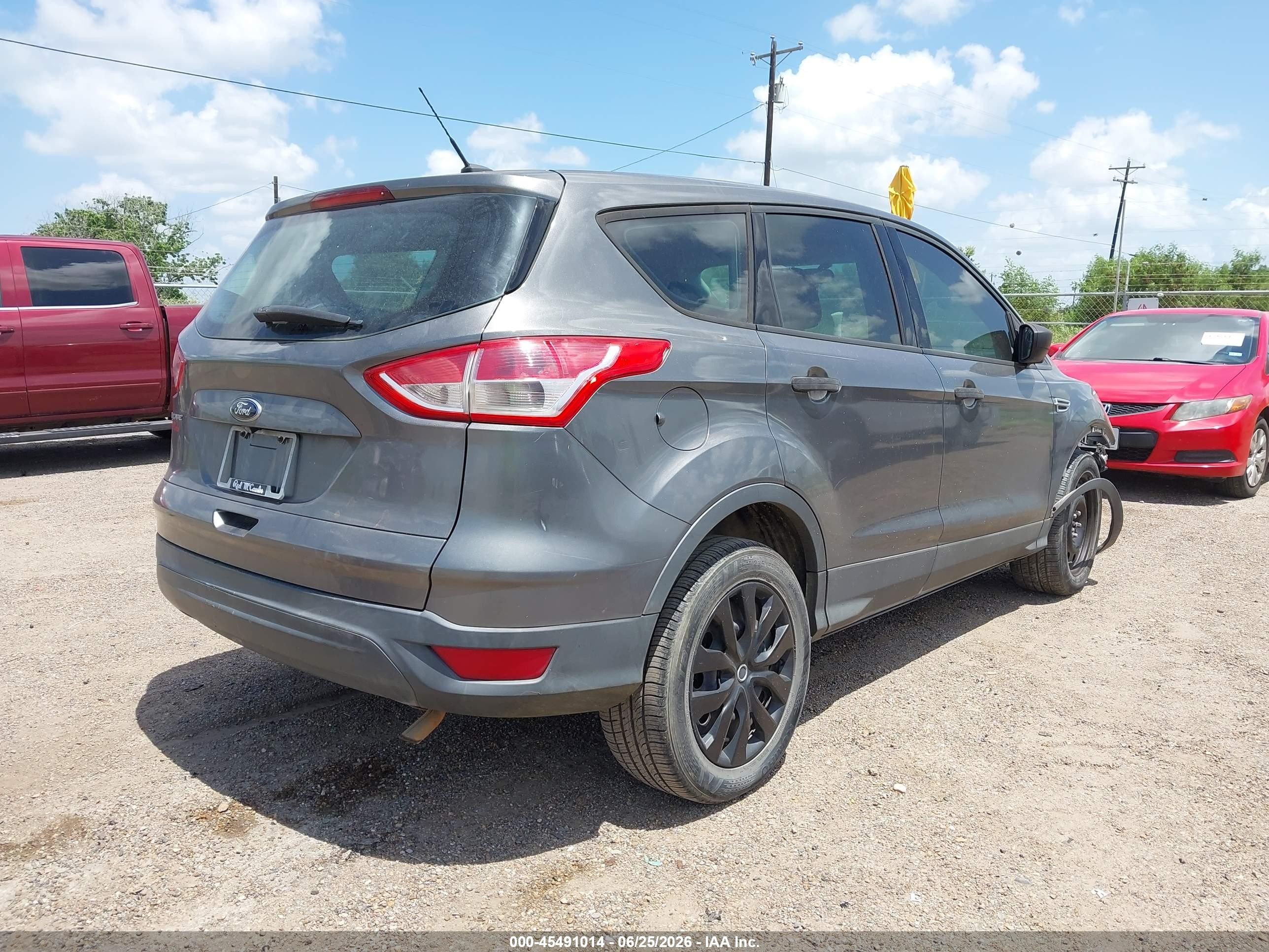 2014 Ford Escape S Gray vin: 1FMCU0F78EUD65382