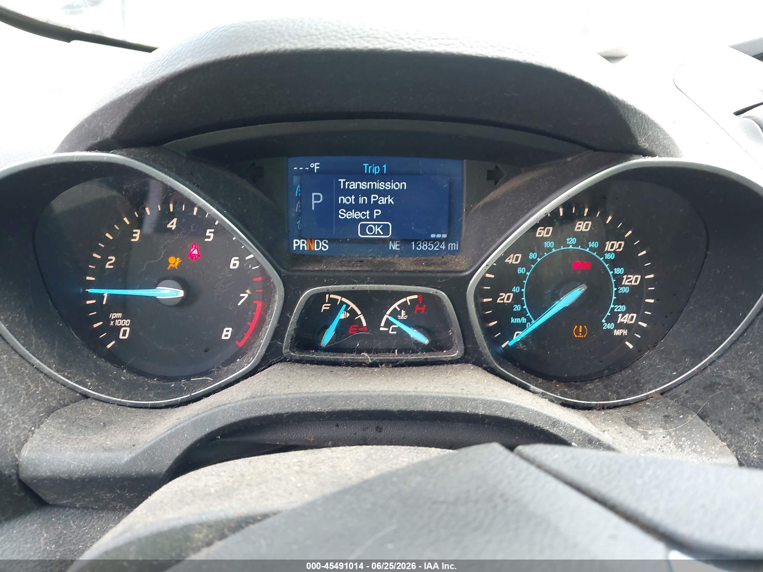 2014 Ford Escape S Gray vin: 1FMCU0F78EUD65382