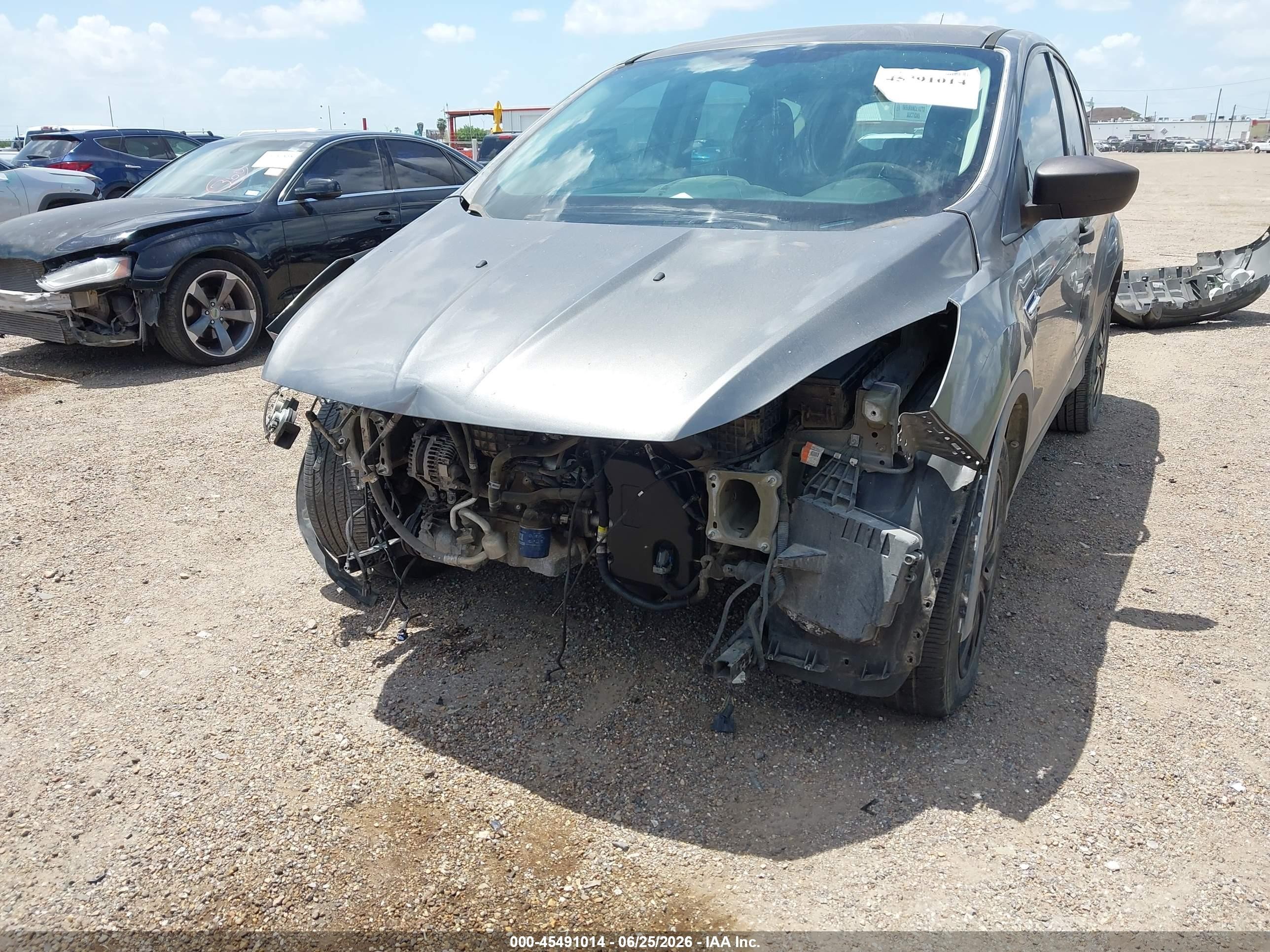 2014 Ford Escape S Gray vin: 1FMCU0F78EUD65382