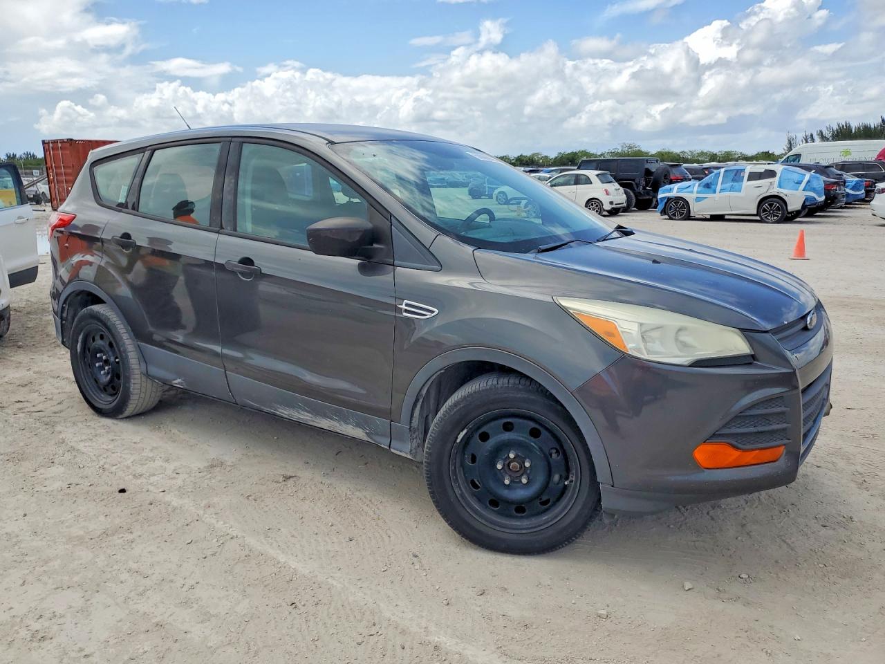 2015 Ford Escape S Gray vin: 1FMCU0F78FUB88818