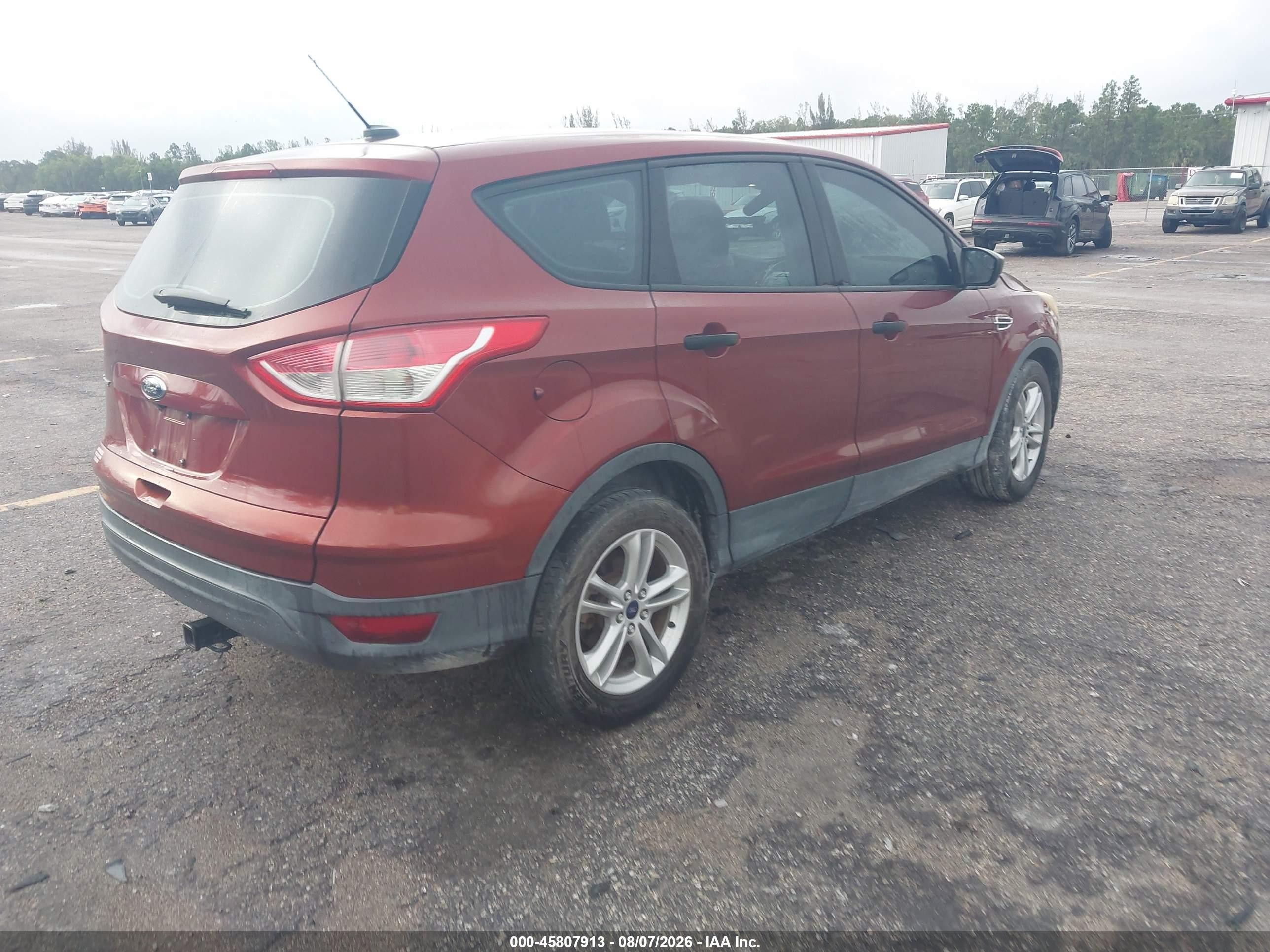 2015 Ford Escape S Orange vin: 1FMCU0F78FUC11644