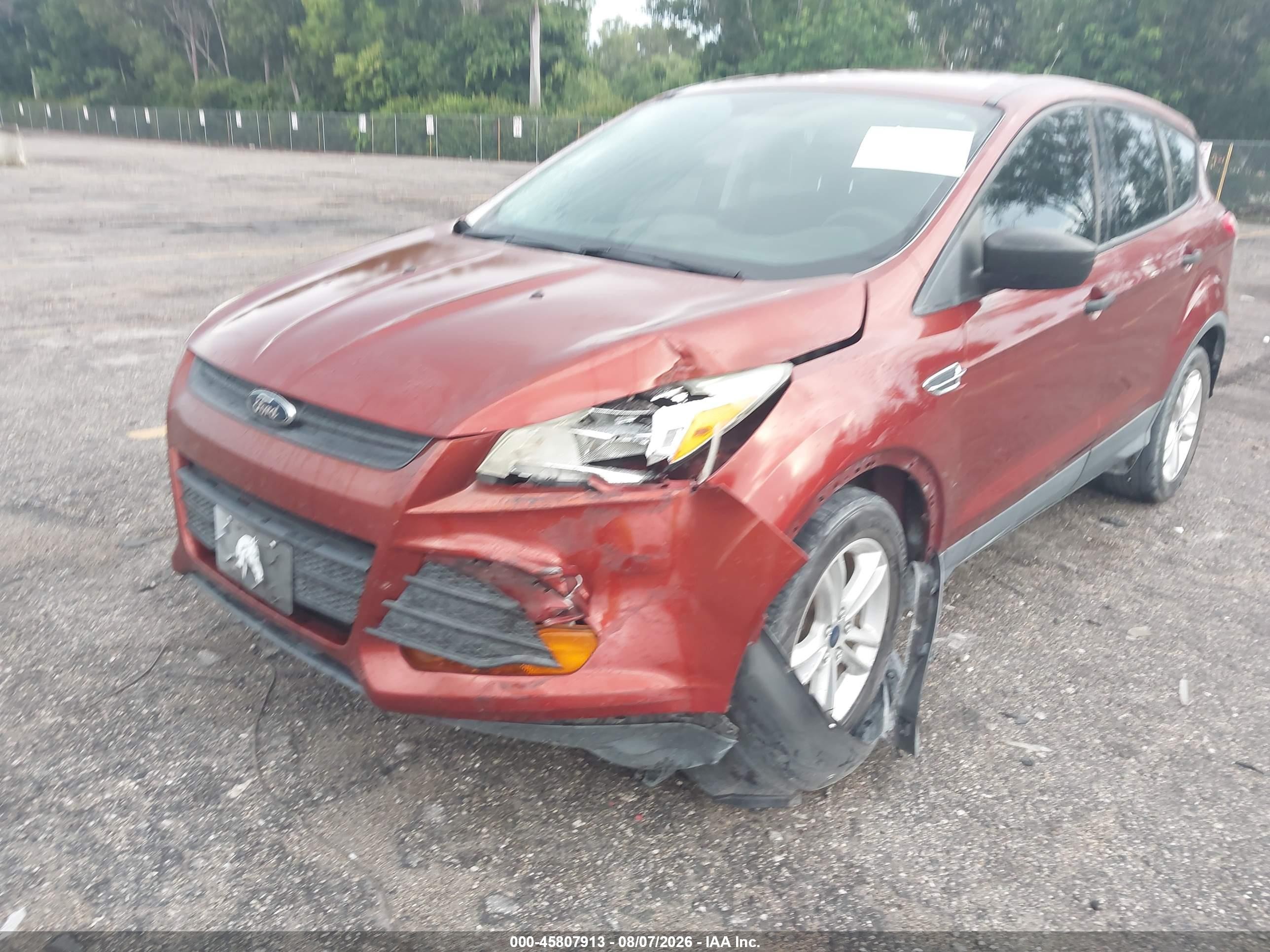 2015 Ford Escape S Orange vin: 1FMCU0F78FUC11644